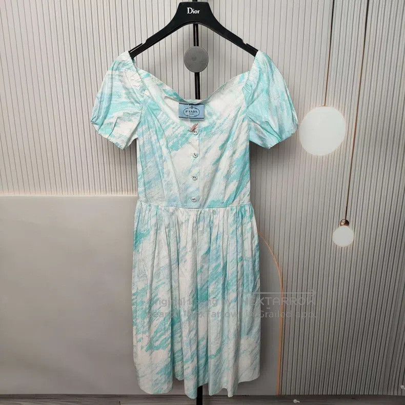 Prada Prada Blue and white long skirt Size XS / US 0-2 / IT 36-38 - 1 Thumbnail