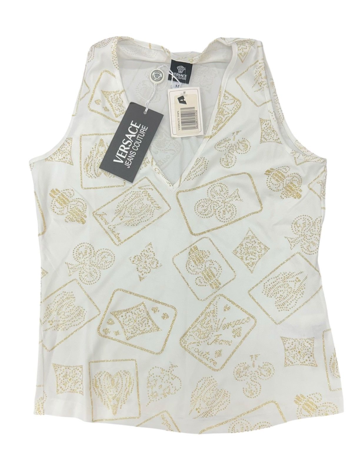 Versace BNWT Versace Jeans Monogram Playing Card Print Tank Top Size M / US 6-8 / IT 42-44 - 2 Thumbnail