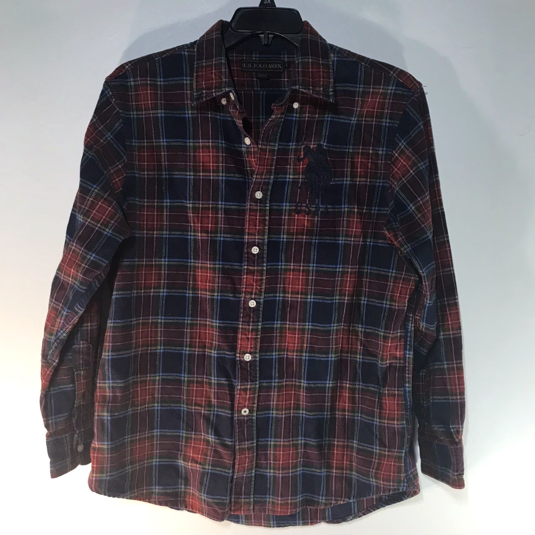 Vintage VINTAGE US Polo Assn Big Pony Plaid Button-Up Shirt Men Large Fall Winter Casual Travel Size US L / EU 52-54 / 3 - 2 Thumbnail
