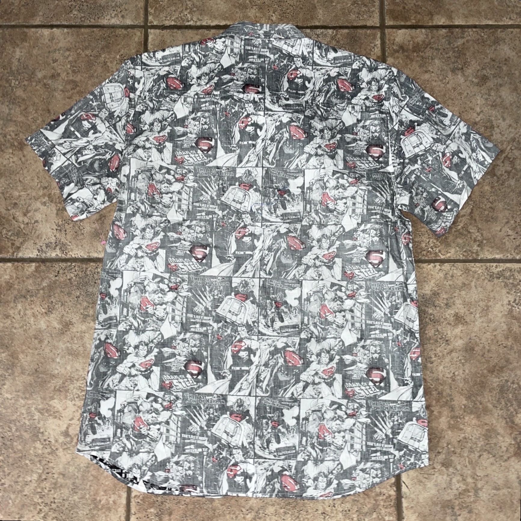Vintage Superman shirt graphic reverse print mens XL Size US XL / EU 56 / 4 - 4 Thumbnail
