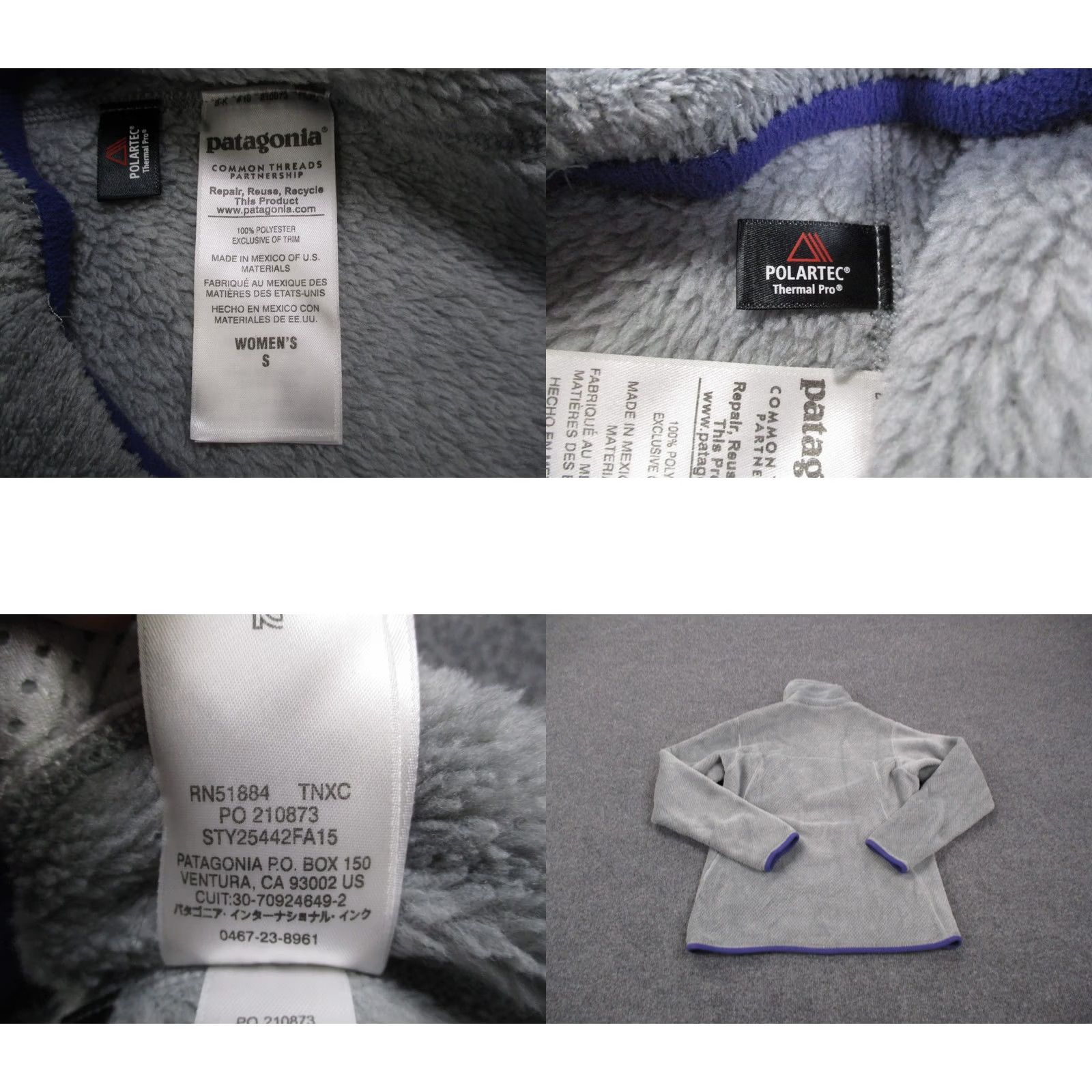Patagonia Patagonia Jacket Womens S Gray Snap Outdoors Active Hiking Camping Pullover Size S / US 4 / IT 40 - 8 Thumbnail