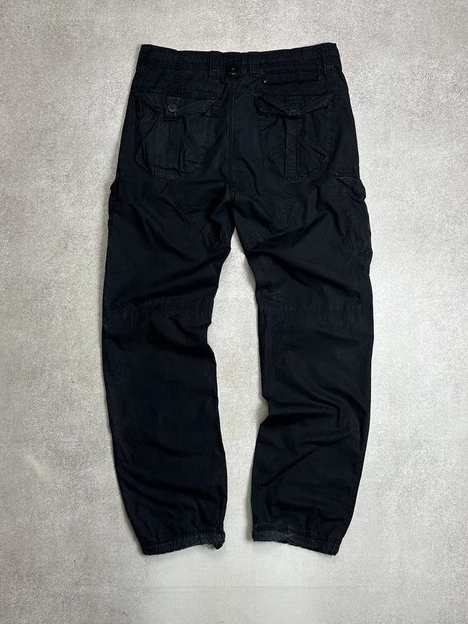 Armani ARMANI Cargo Pants Vintage Trousers Black Sz 31 Size US 31 - 3 Thumbnail