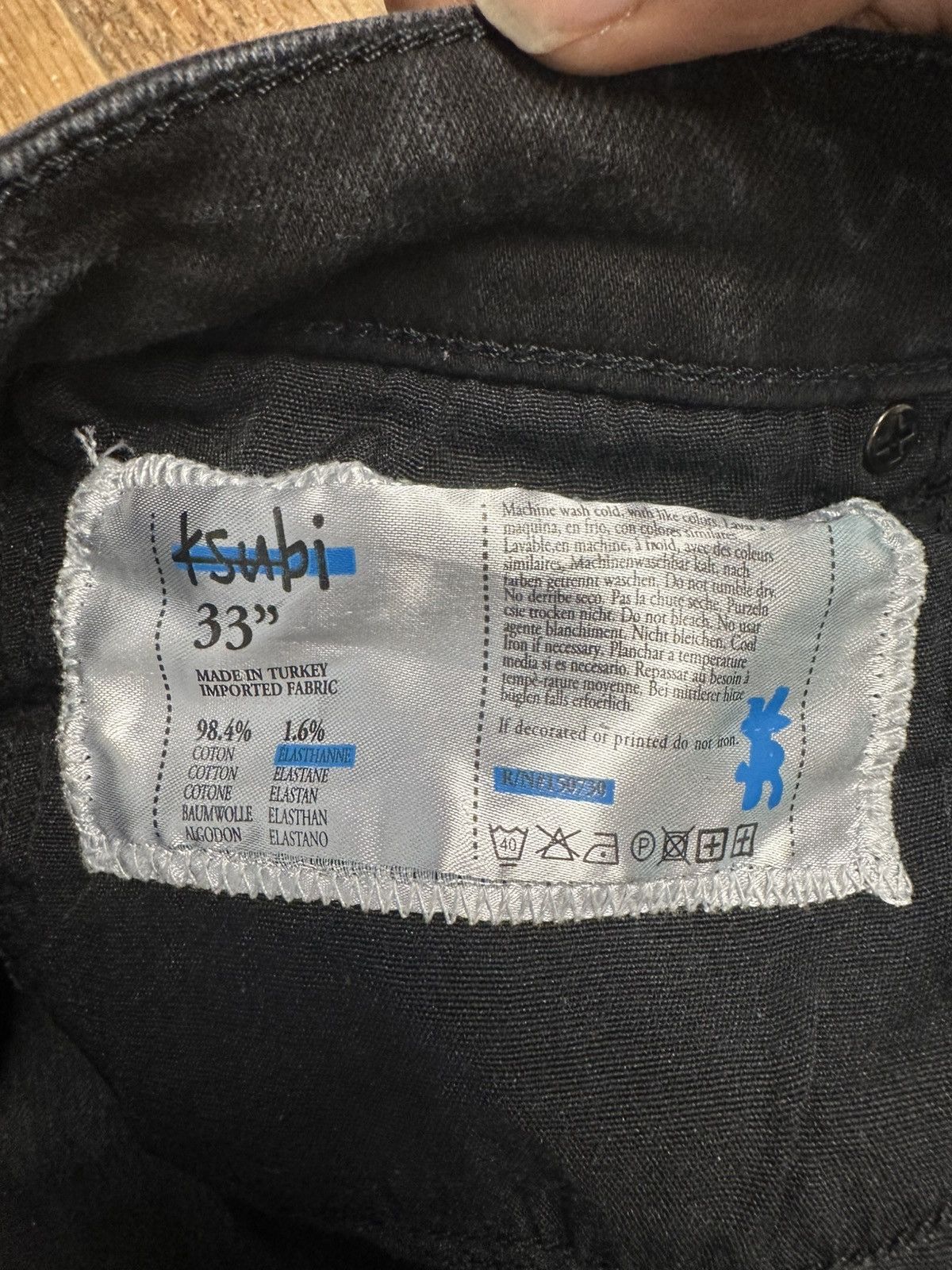 Ksubi Ksubi Plain Black Denim Jeans Size 33 Size US 33 - 5 Thumbnail