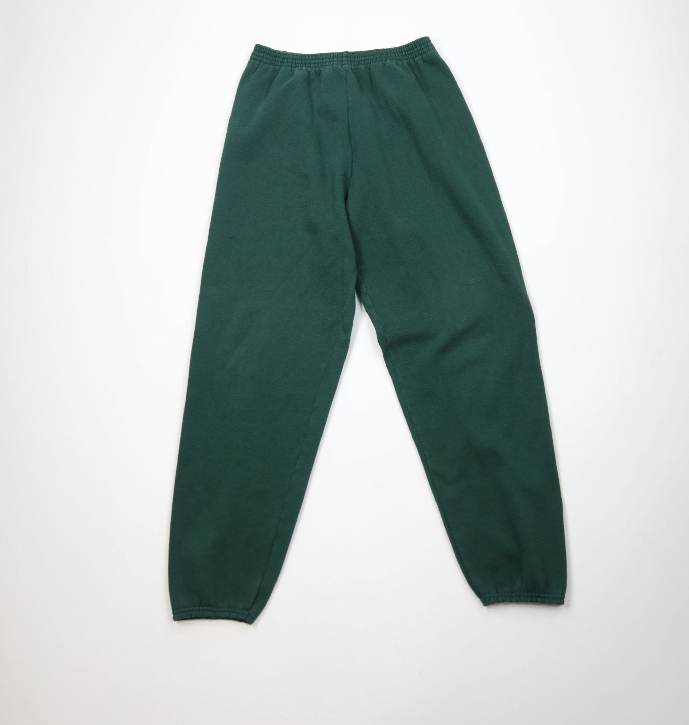 Vintage Vintage 90s Streetwear Cuffed Sweatpants Joggers Green USA Size US 36 / EU 52 - 1 Thumbnail
