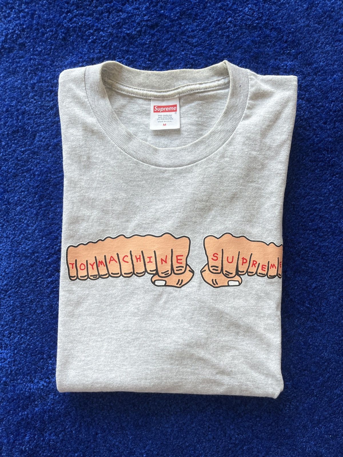 Supreme Supreme Toy Machine Fist Tee Size US M / EU 48-50 / 2 - 9 Thumbnail