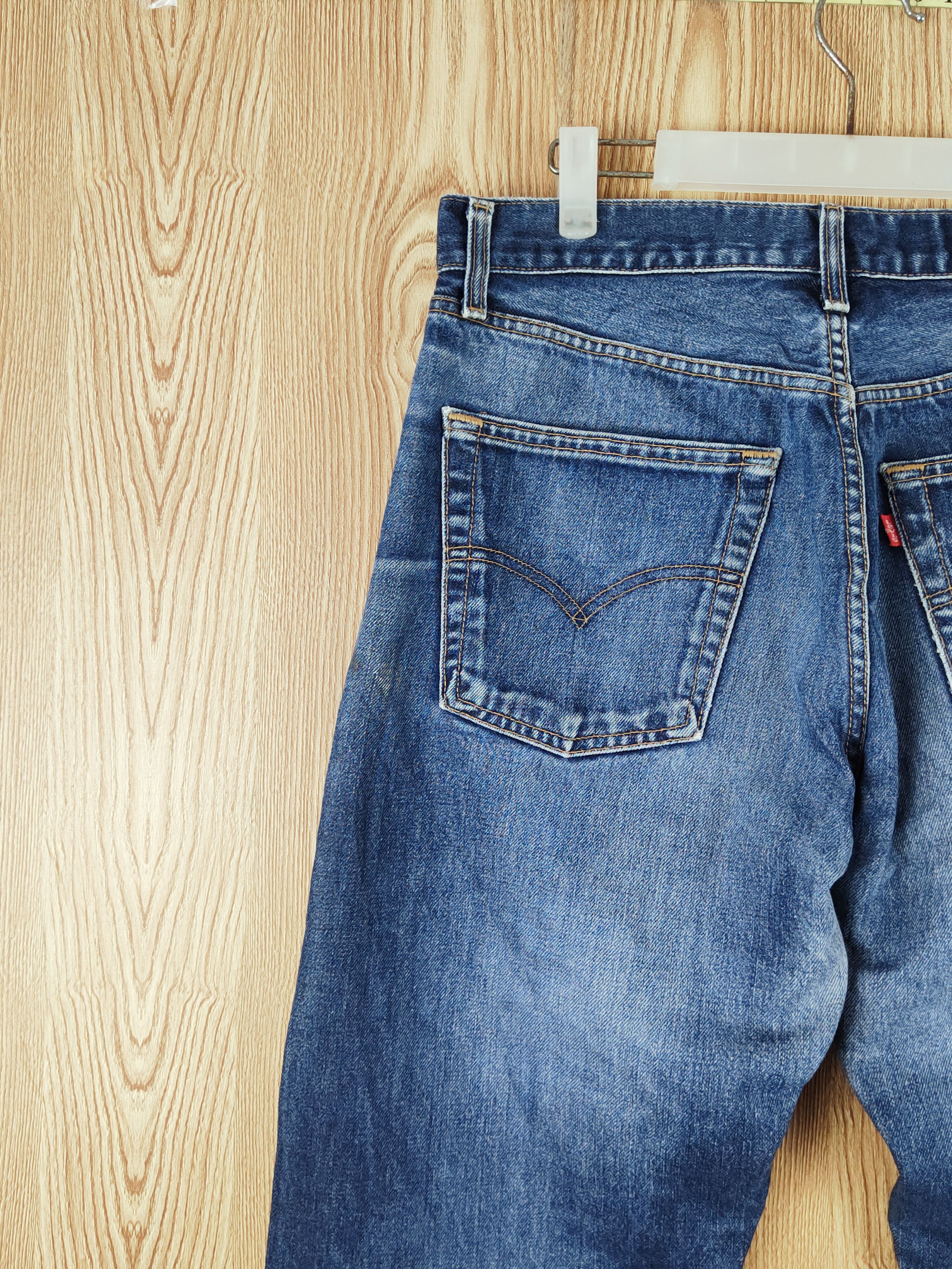 Levi's Levi's Dark Blue Distressed Ripped Jeans #S2702 Size US 35 - 10 Thumbnail