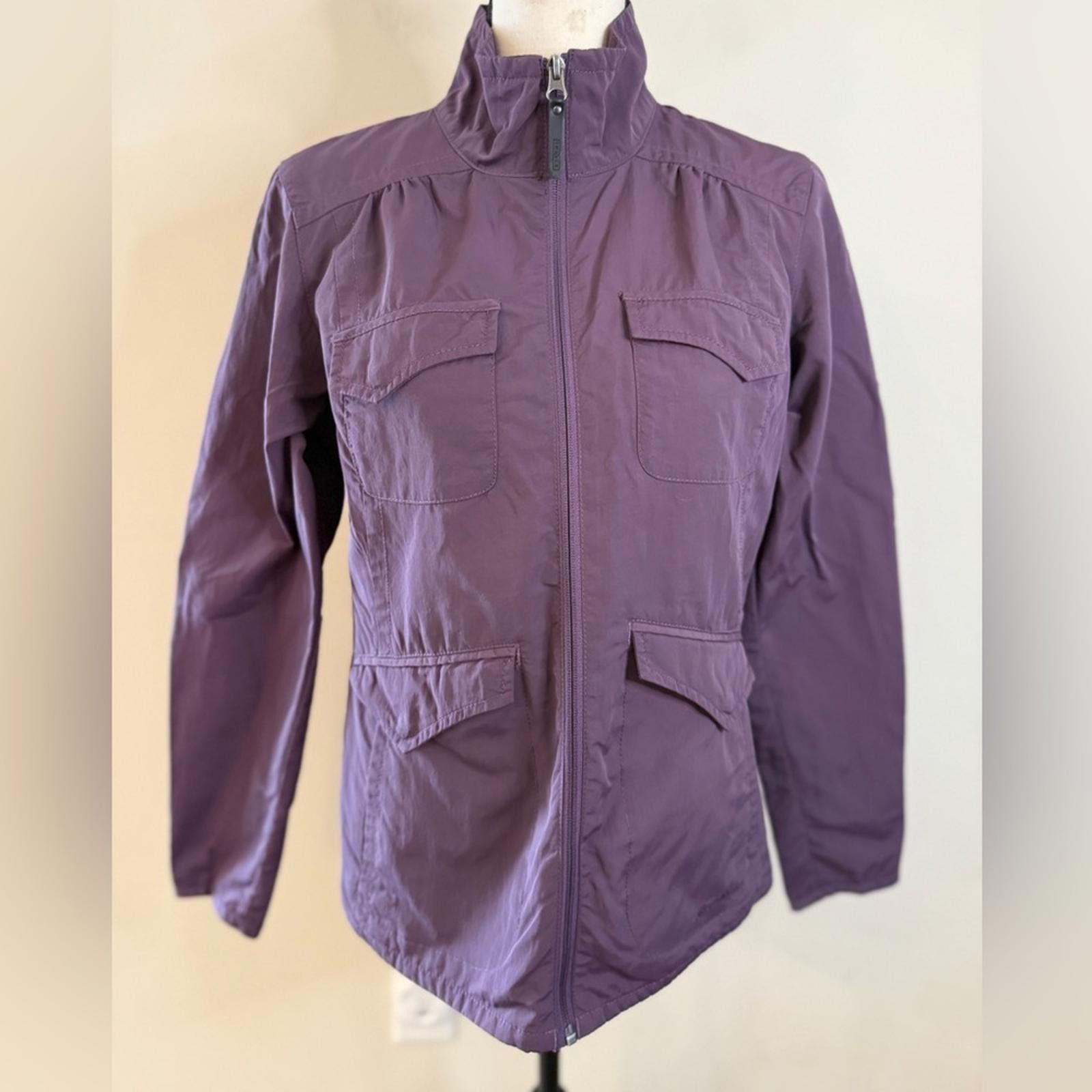 Eddie Bauer Eddie Bauer jacket plum purple zip front multi pocket SZ SM Size S / US 4 / IT 40 - 1 Thumbnail