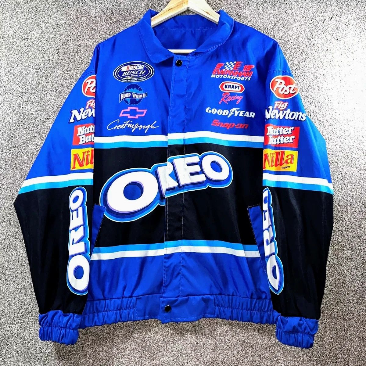 🔥Oreo NASCAR Busch Series Unisex Adults y2k Racing Jacket