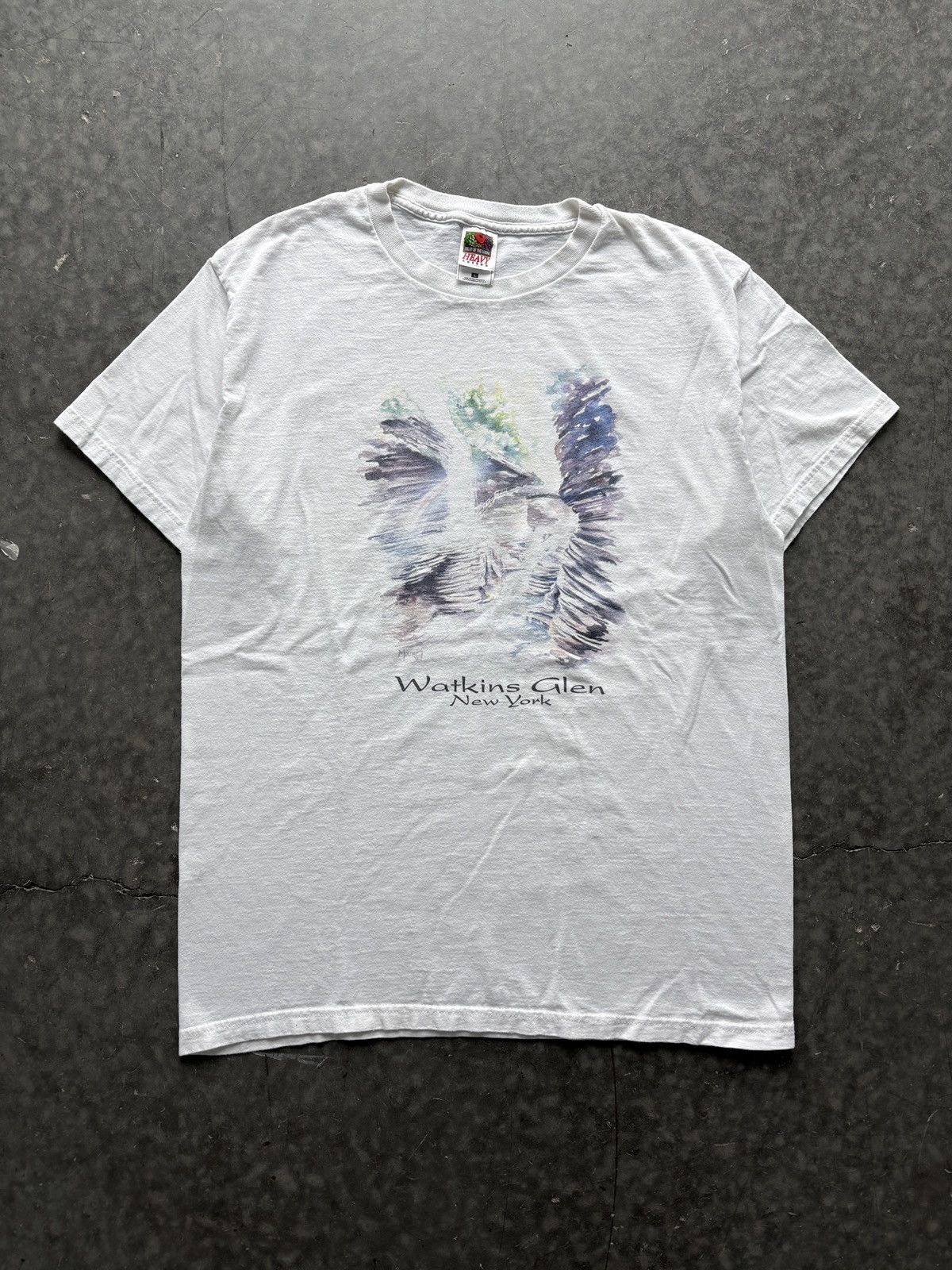 Vintage Vintage Y2K Glen Falls New York Graphic Tee Size US L / EU 52-54 / 3 - 1 Thumbnail