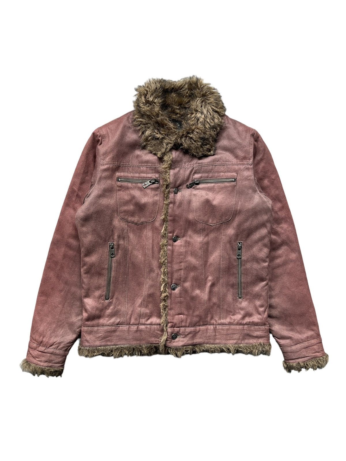 Bernings Sho Faux Fur Mole Skin Trucker Jacket