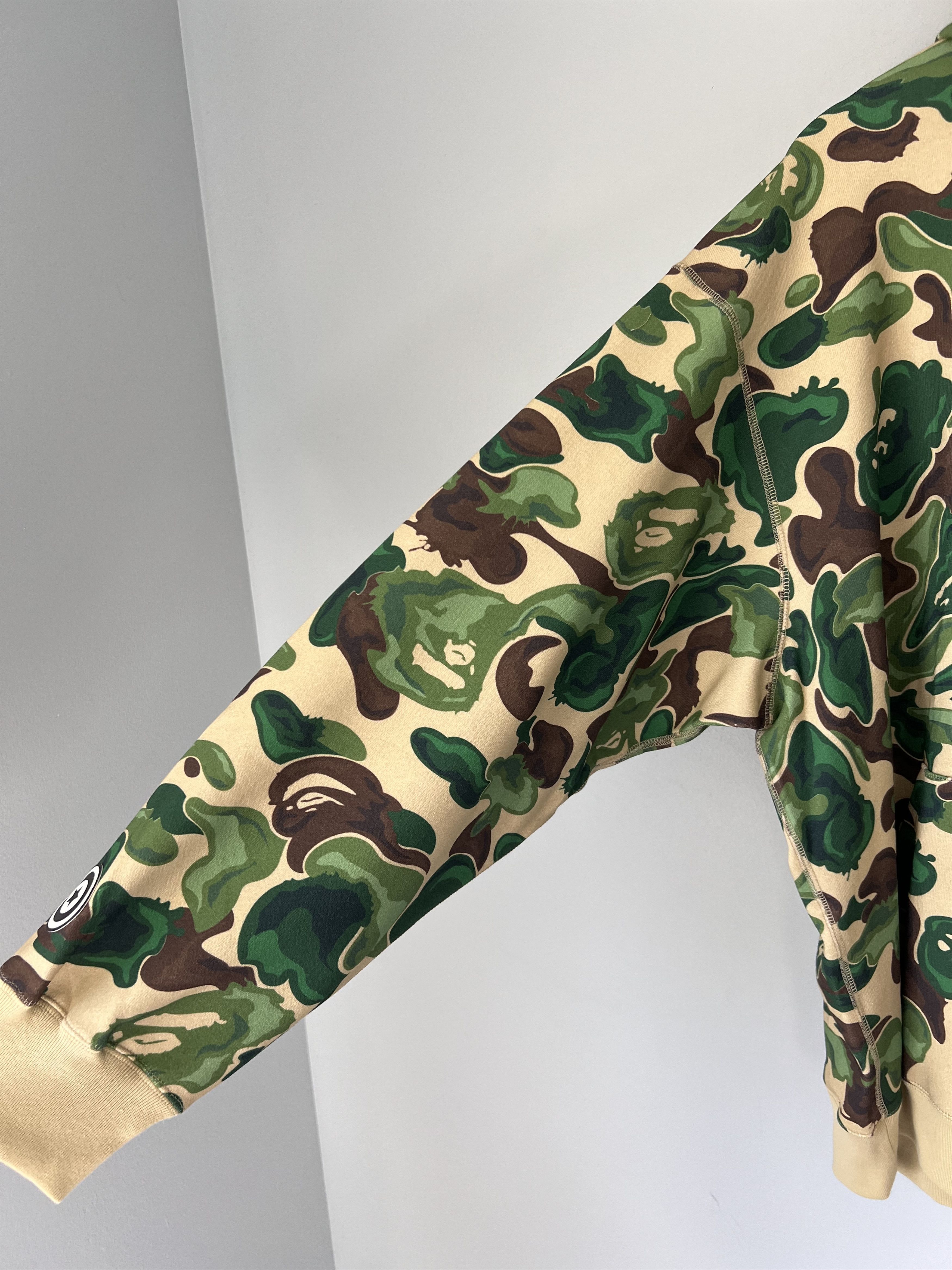 Bape Bape Art Camo Full Zip Shark Hoodie in Green Size US XXL / EU 58 / 5 - 5 Thumbnail