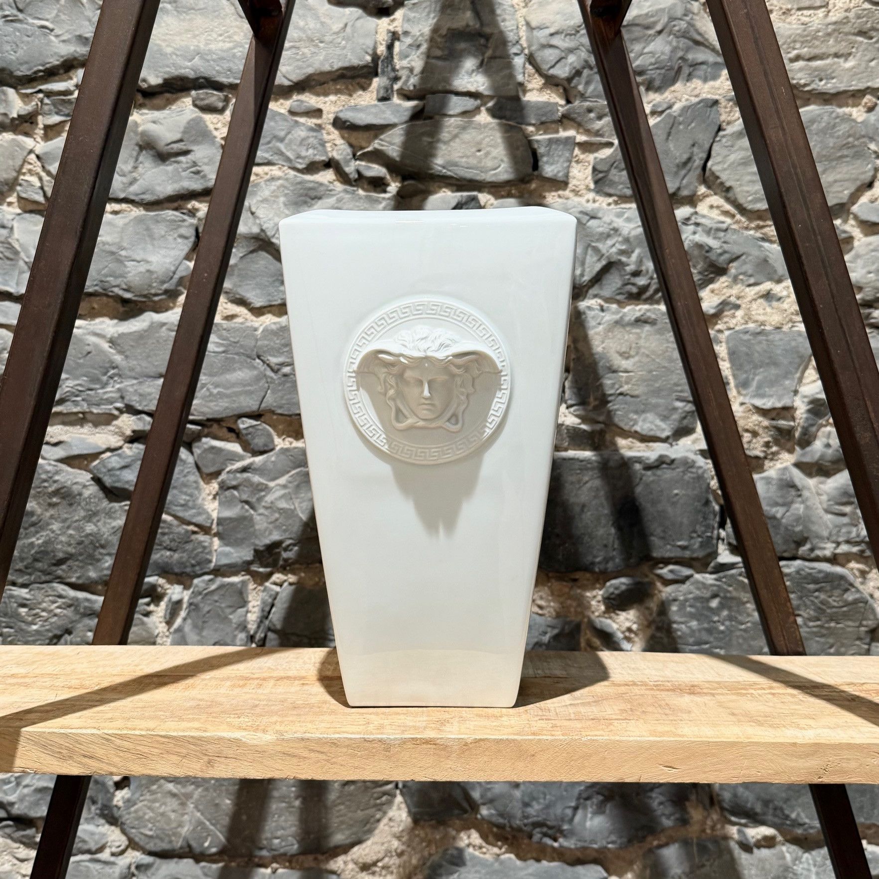 Versace Versace Meets Rosenthal Gorgona Porcelain White Vase Size ONE SIZE - 2 Thumbnail