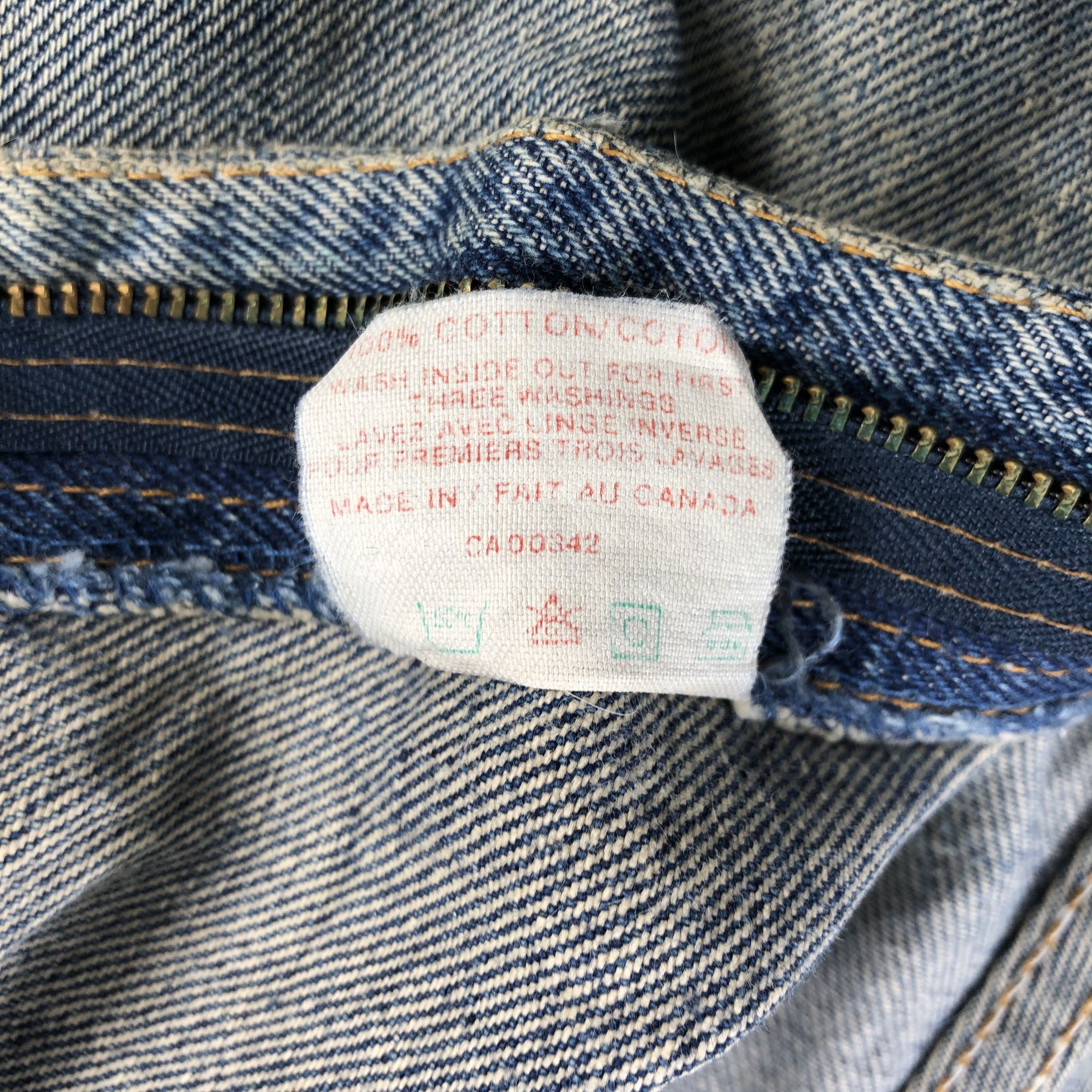 Levi's 80s Vintage Blue Wash Levis 535 Jeans-J2612 Size US 35 - 11 Thumbnail