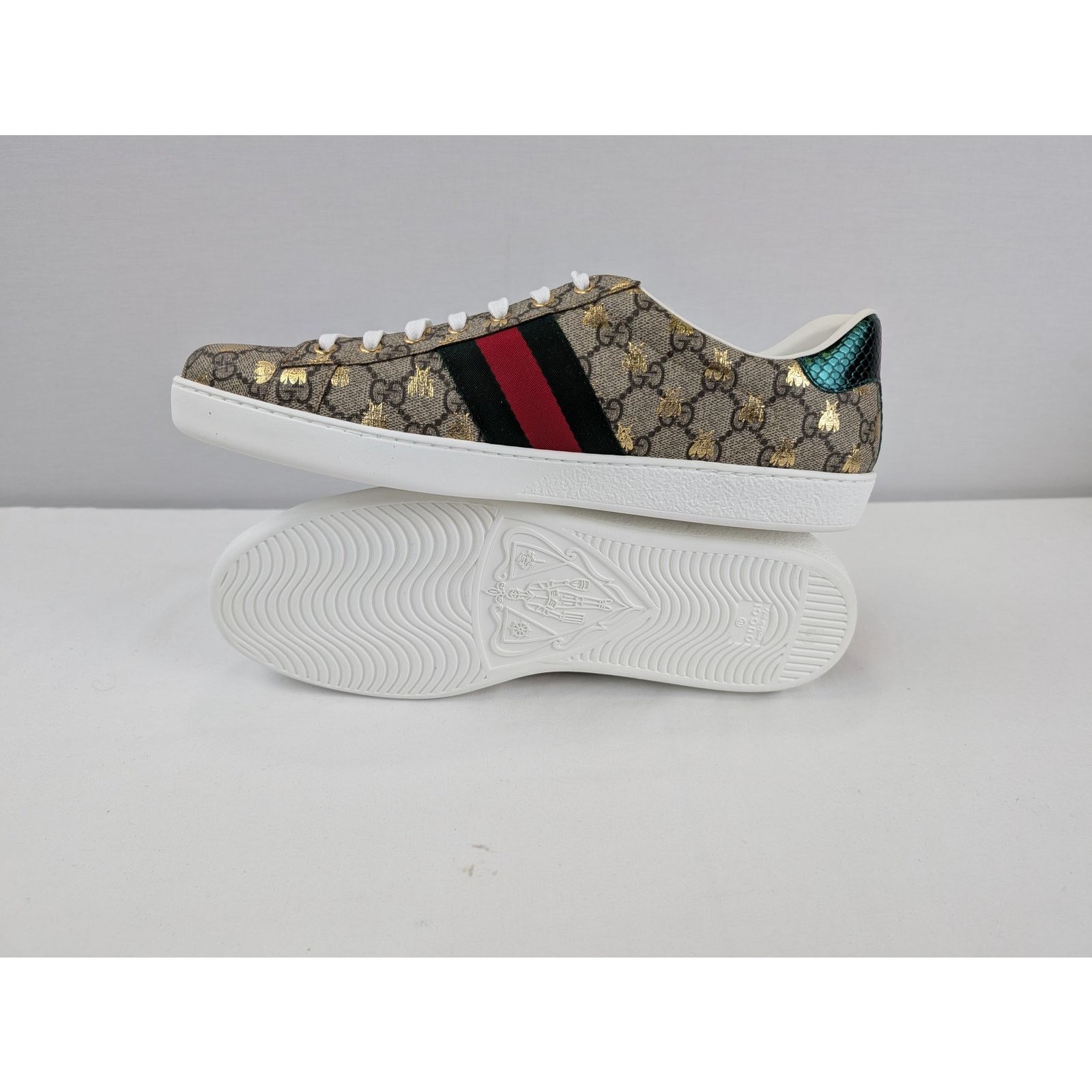 Gucci o1rshd1 Men's Ace GG Supreme sneaker with bees in Multicolor Size US 13 / EU 46 - 12 Thumbnail