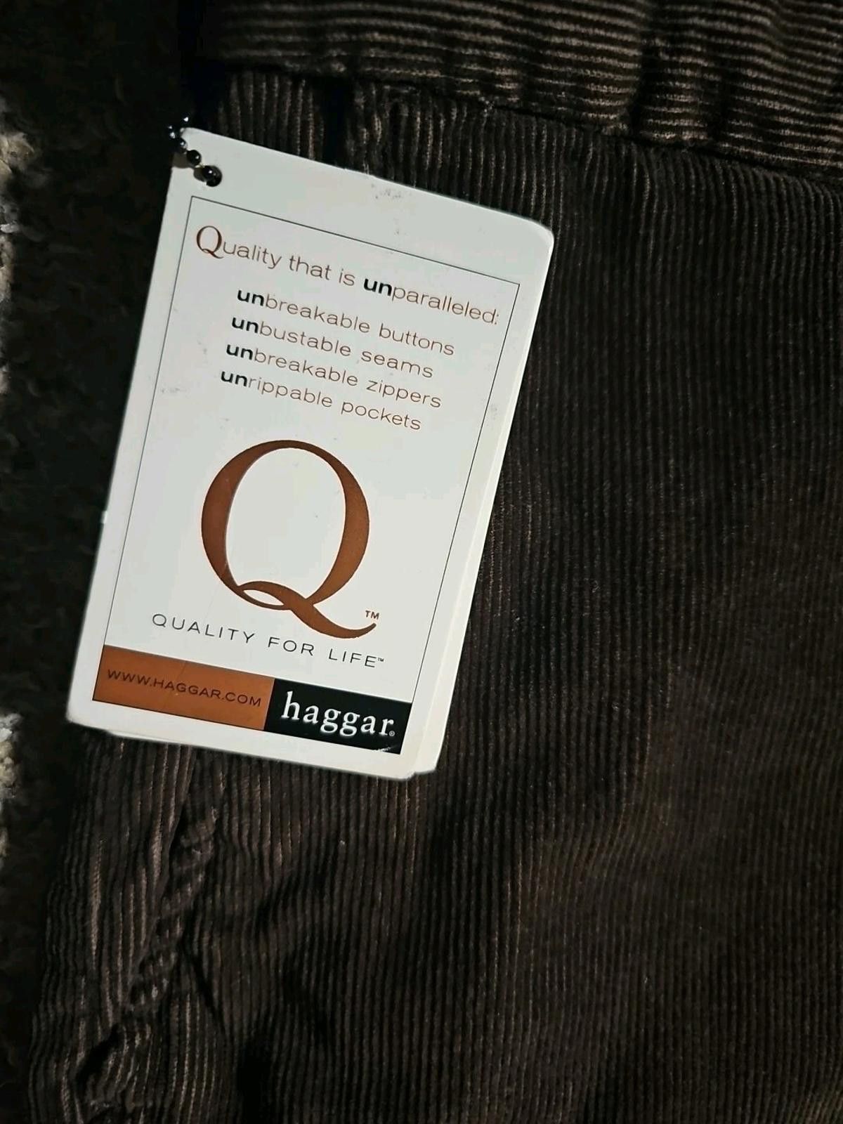 Haggar HAGGAR Q Quality For Life Brown Corduroy Pants 36x29 NWT NWD Size US 36 / EU 52 - 2 Thumbnail