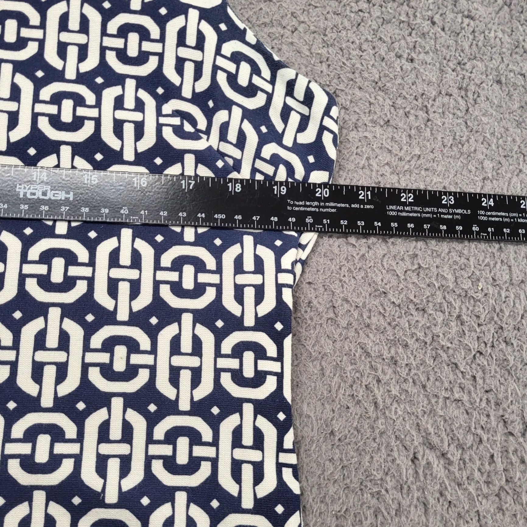 Banana Republic Banana Republic Dress Women’s 14 Blue Geo Print Sheath Rear Zip Back Ponte Dress Size XL / US 12-14 / IT 48-50 - 6 Thumbnail