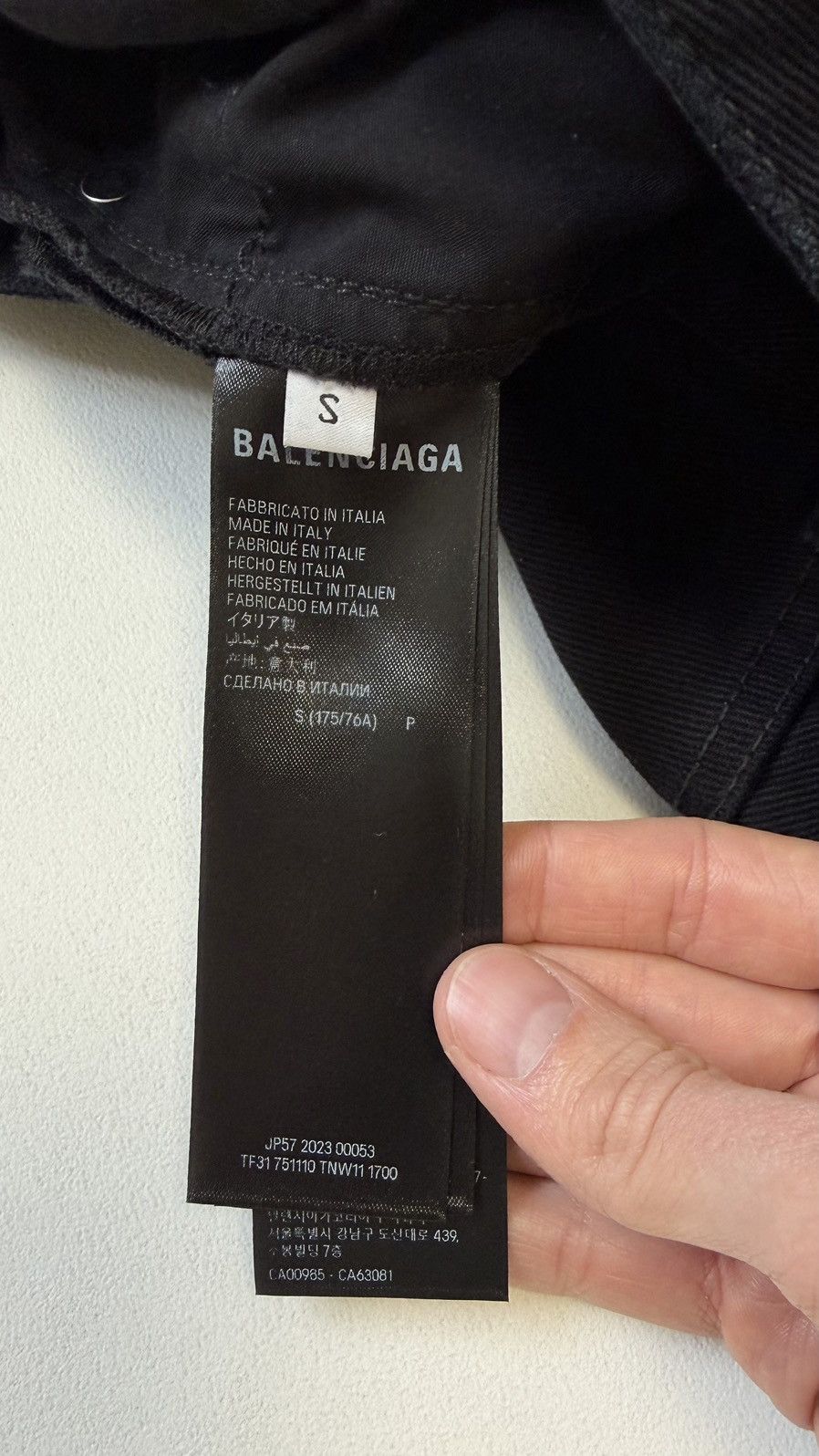 Balenciaga ‘Heel Bite’ Soft Black Left Hand Denim Jeans Size US 30 / EU 46 - 18 Thumbnail