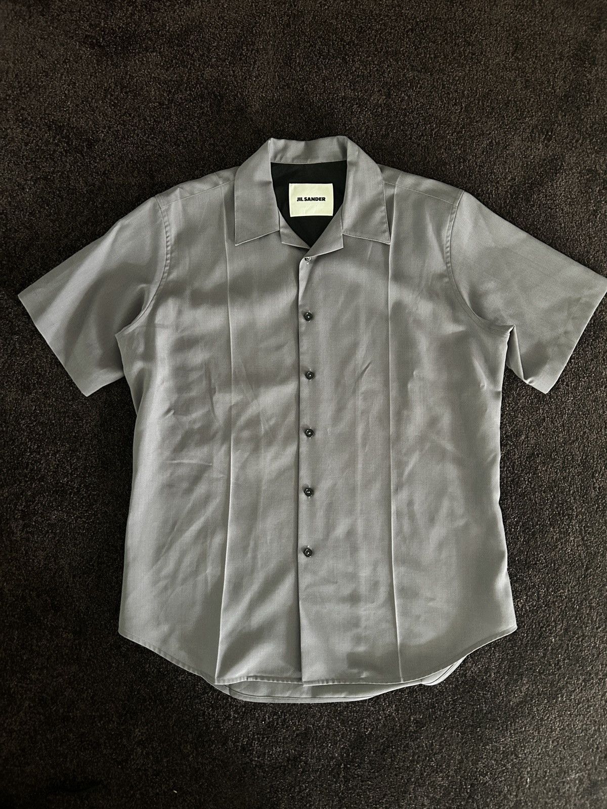 Jil Sander Jil Sander Short Sleeve Shirt Lilac Size US S / EU 44-46 / 1 - 3 Thumbnail
