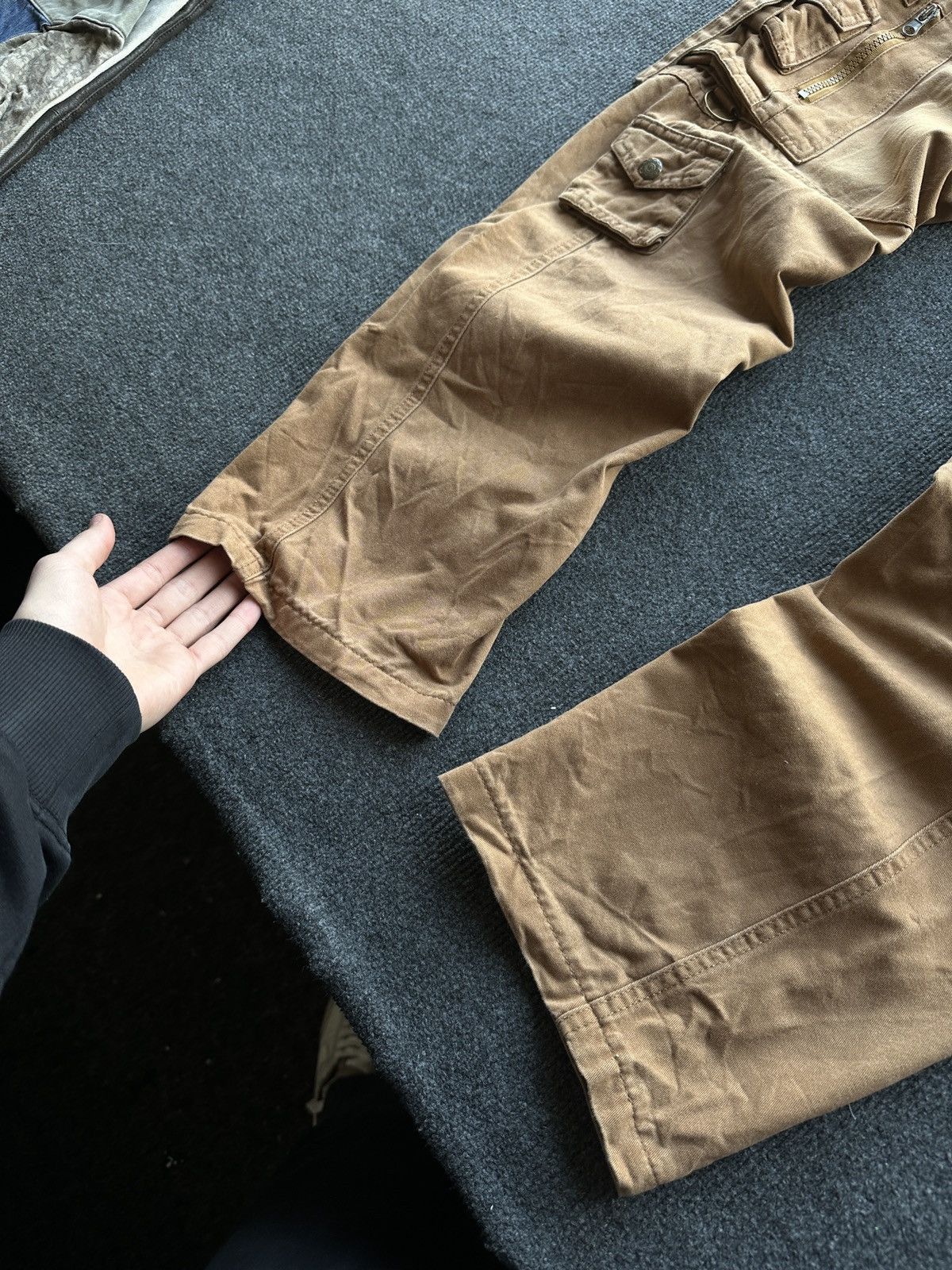Other 🚨RARE 90s MULTIPOCKET Stone Wash BROWN Jeans Mens 30 Size US 30 / EU 46 - 3 Thumbnail