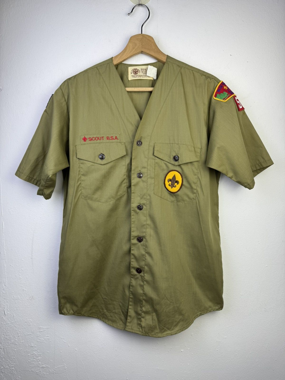 Vintage vintage Boy Scouts of America (BSA) uniform shirt Size US L / EU 52-54 / 3 - 1 Thumbnail