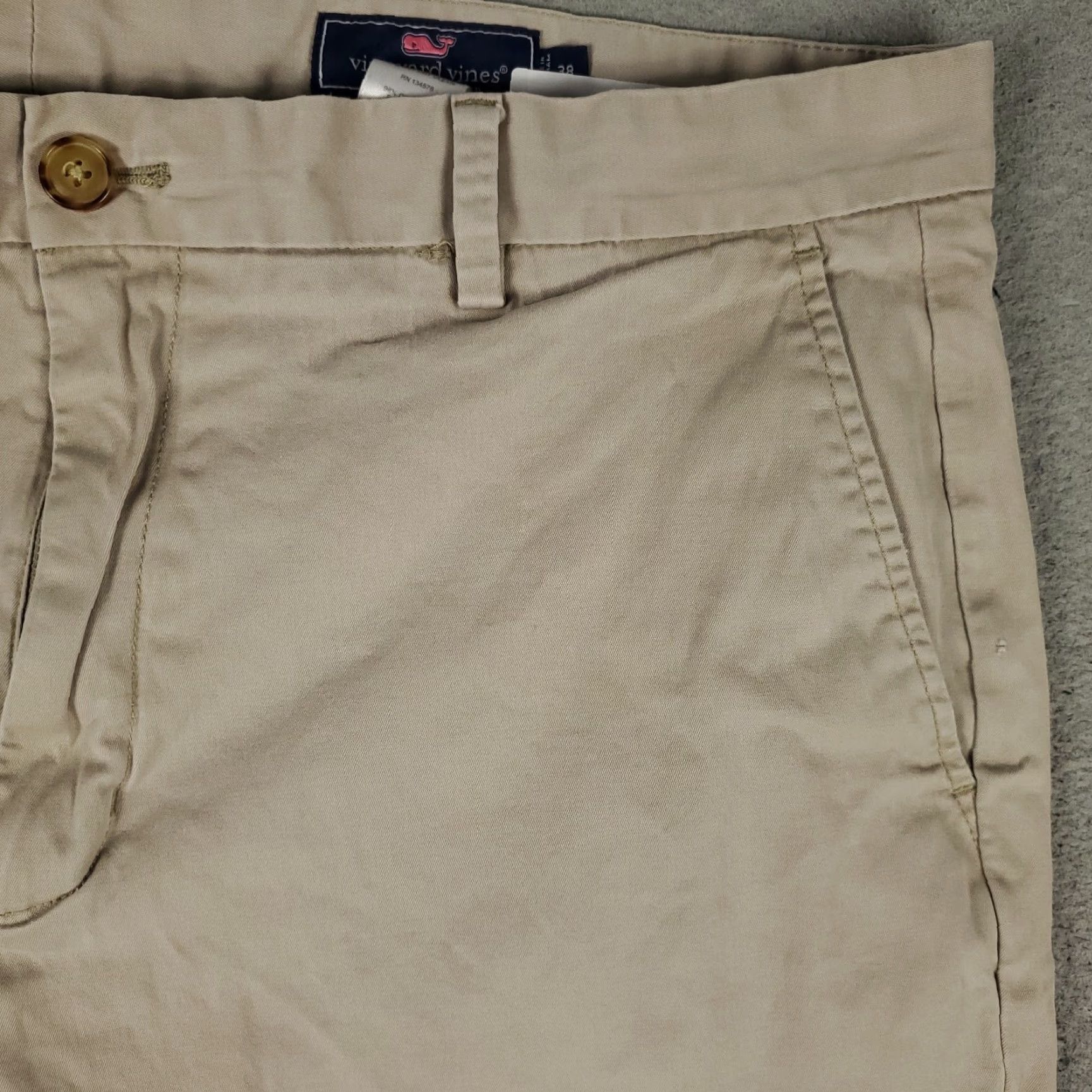 Vineyard Vines VINEYARD VINES Shorts Mens Size 38 Flat Front Chino Cotton Beige Casual Modern Fall Winter Size US 38 / EU 54 - 3 Thumbnail