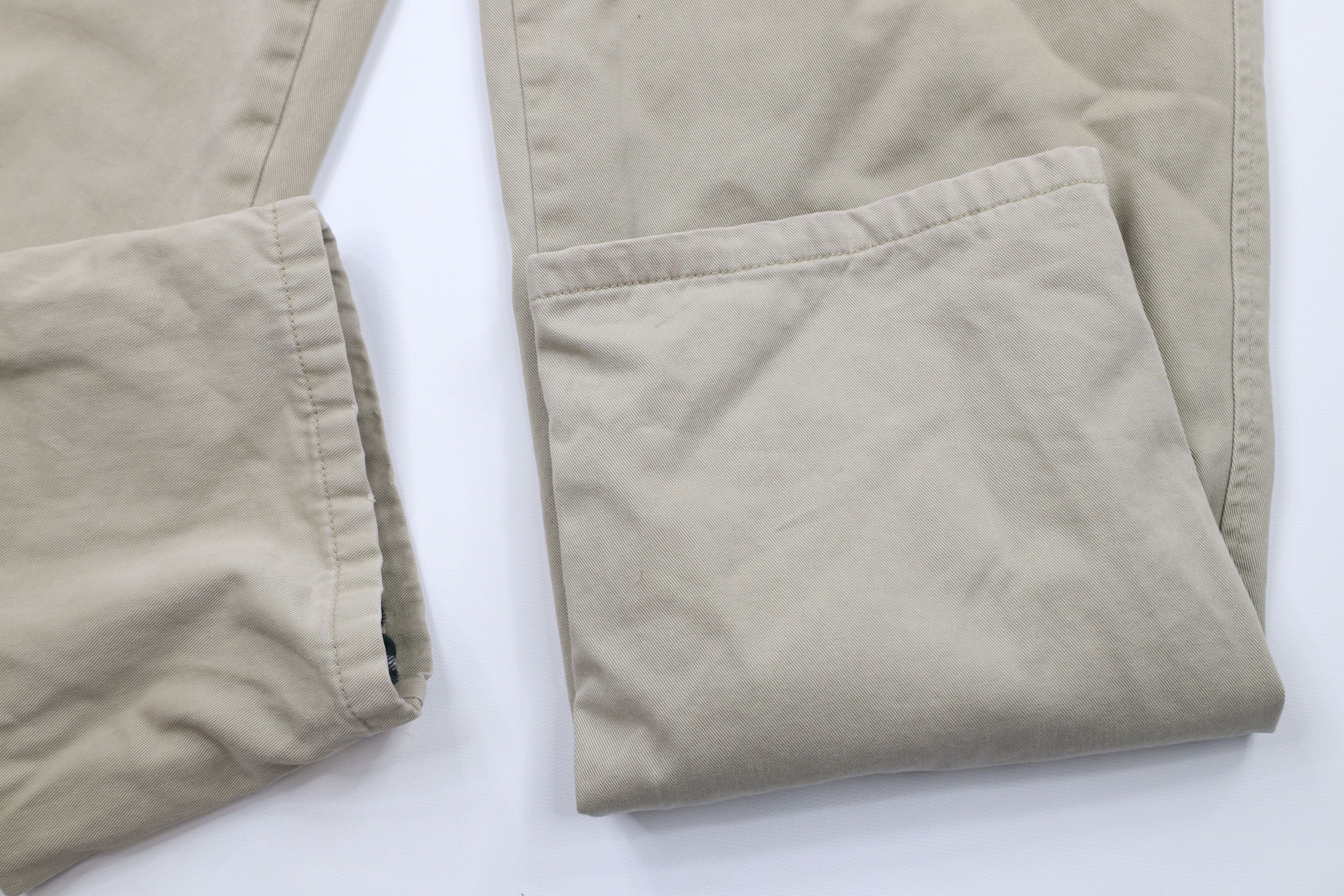 Gap Vintage Y2K Gap Flannel Lined Chino Pants Beige 32x32 Size US 32 / EU 48 - 8 Thumbnail