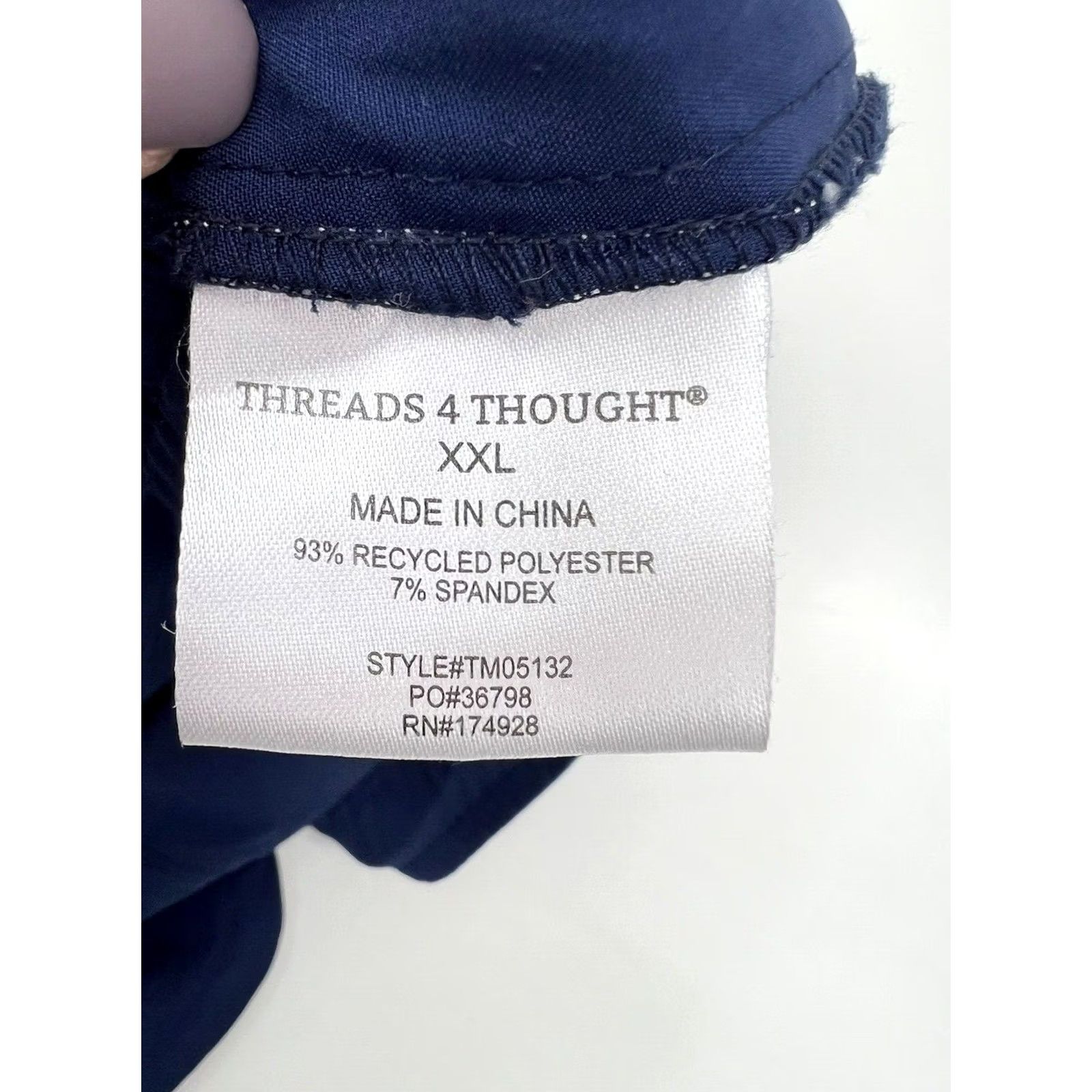 Threads 4 Thought Threads 4 Thought Shorts Mens Slim Blue 2XL Beach Casual Knit Inseam 6 Button Drawstring Pocketless Size US 39 - 6 Thumbnail