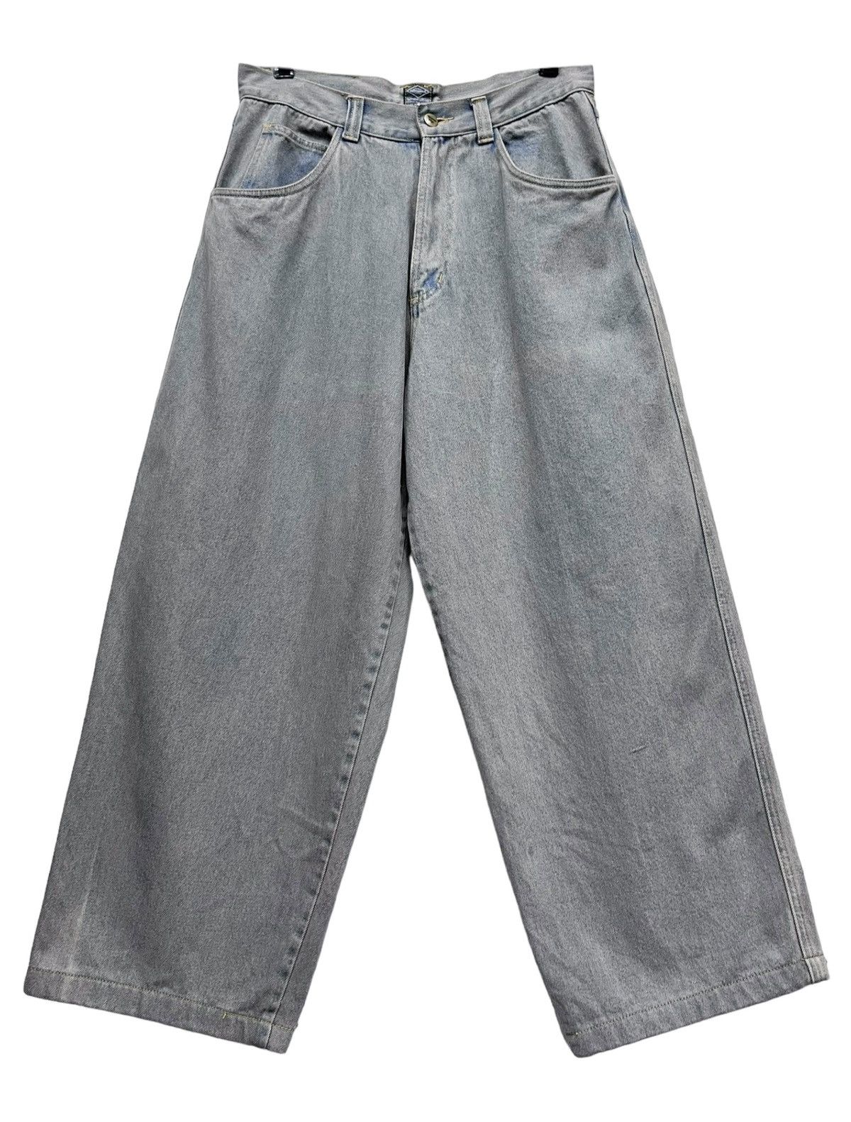 Vintage 🔥Vtg BRONZE AGE Ultra Baggy Mud Wash Sun Faded Skate Denim Size US 29 - 1 Thumbnail