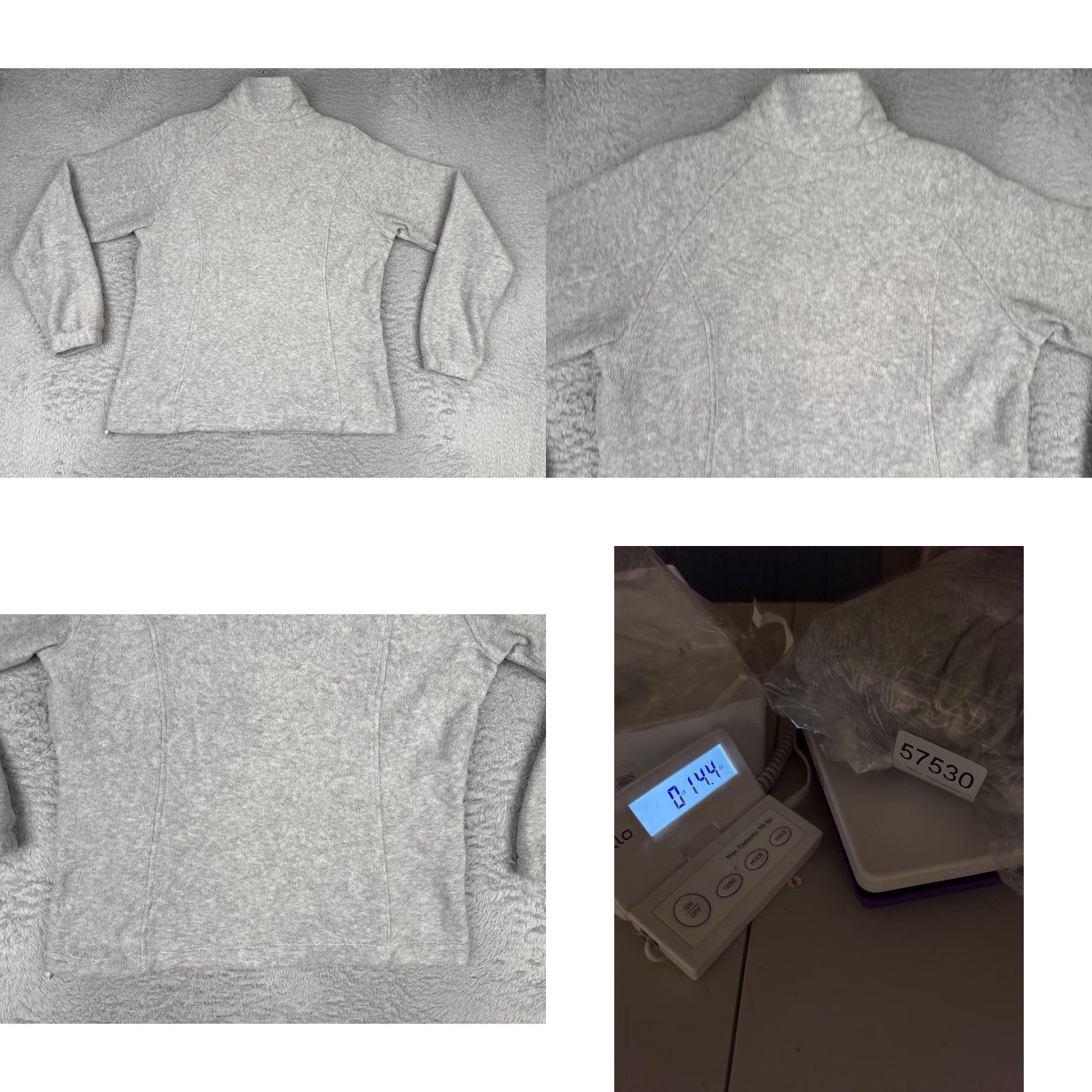 Vintage Columbia Jacket Womens Large Gray Fleece Full Zip Collared Pockets Outdoor Warm Size L / US 10 / IT 46 - 9 Thumbnail