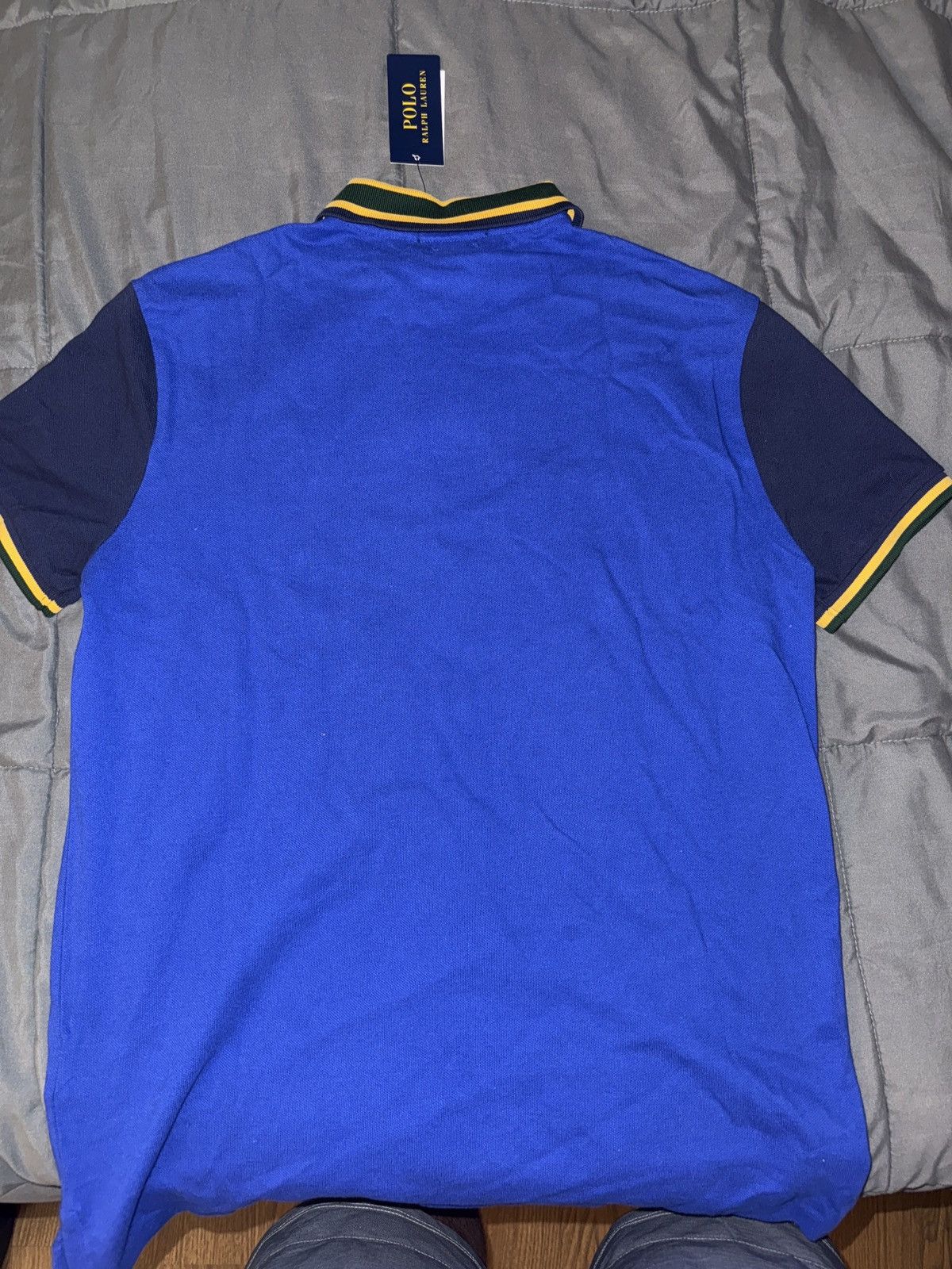 Polo Ralph Lauren Polo Ralph Lauren Big Pony Crest Polo – Blue/Yellow – Size M Size US M / EU 48-50 / 2 - 2 Thumbnail