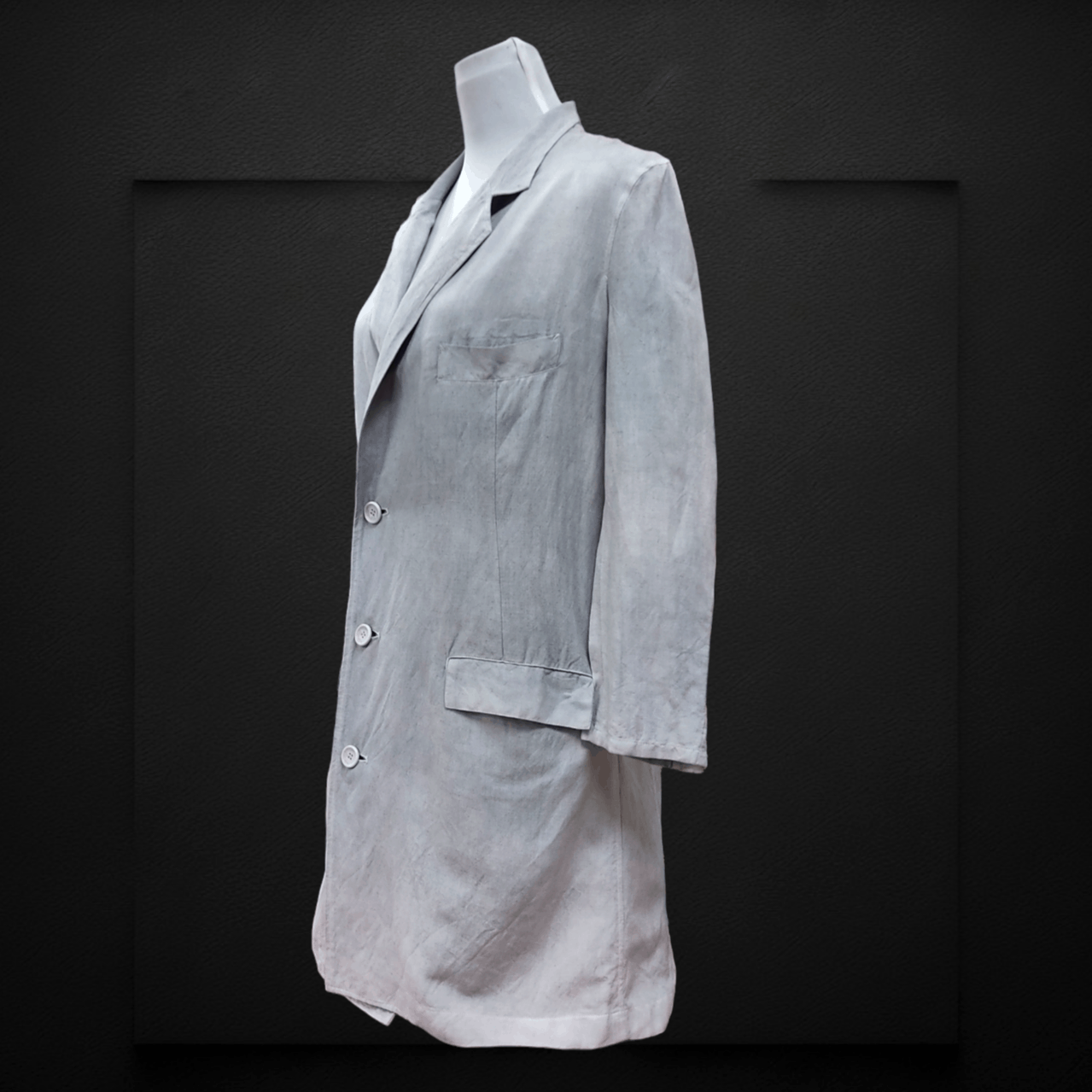 Mostly Heard Rarely Seen × Yohji Yamamoto NOCTURNE #22 C SHARP MINOR Light Trench Coat Jacket Size S / US 4 / IT 40 - 3 Thumbnail