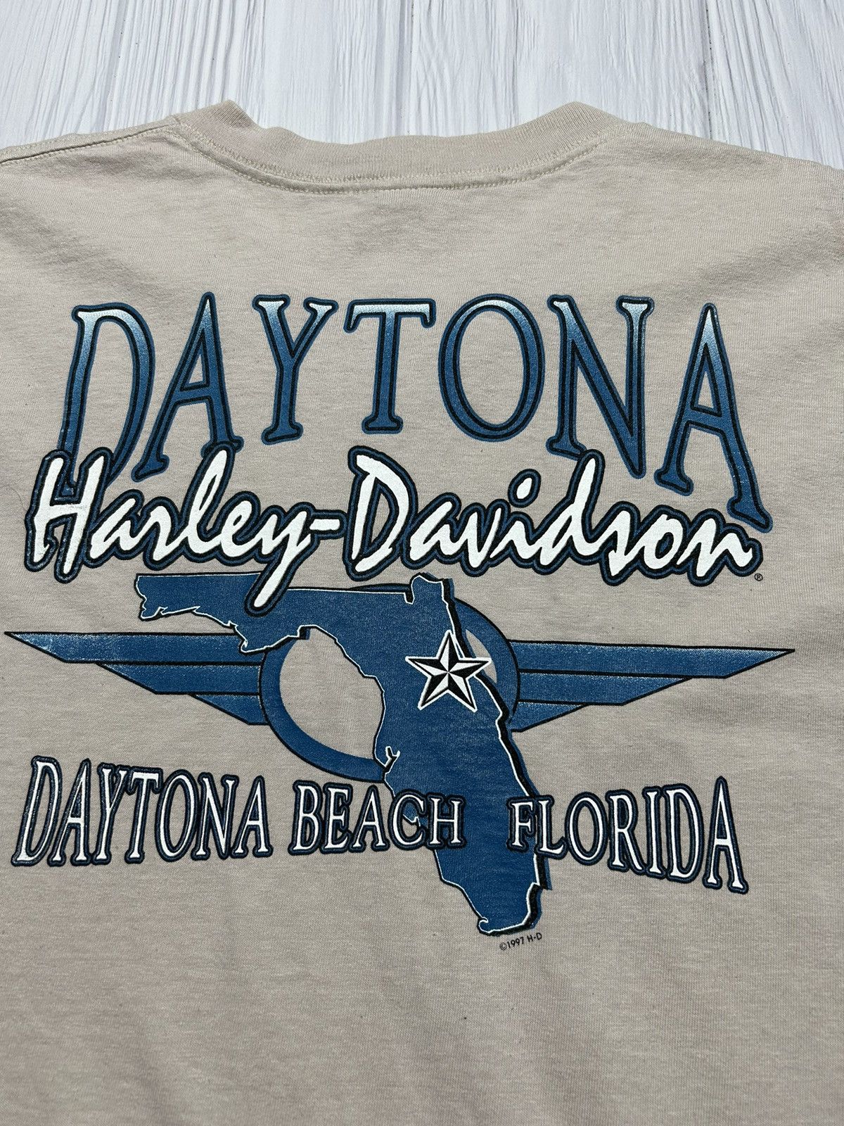 Harley Davidson RARE! Vintage 1997 Harley Davidson Daytona USA T-Shirt Size US XL / EU 56 / 4 - 12 Thumbnail