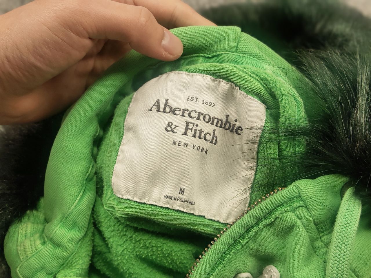 Abercrombie & Fitch Vintage Abercrombie Zip Fur Hoodie Y2K if six was nine LGB Size M / US 6-8 / IT 42-44 - 14 Thumbnail