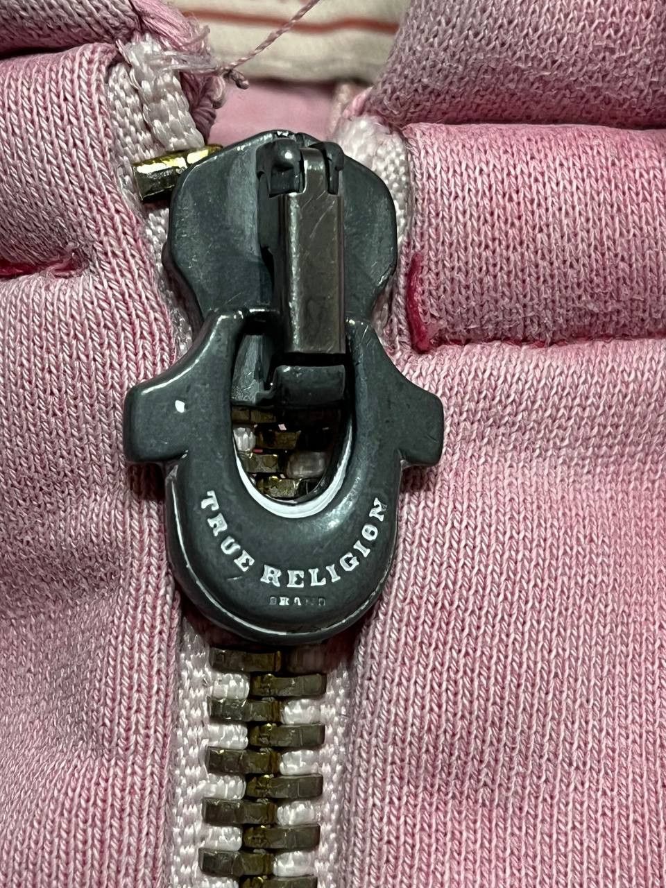 Japanese Brand True Religion zip hoodie y2k style pink big logo Size L / US 10 / IT 46 - 8 Thumbnail