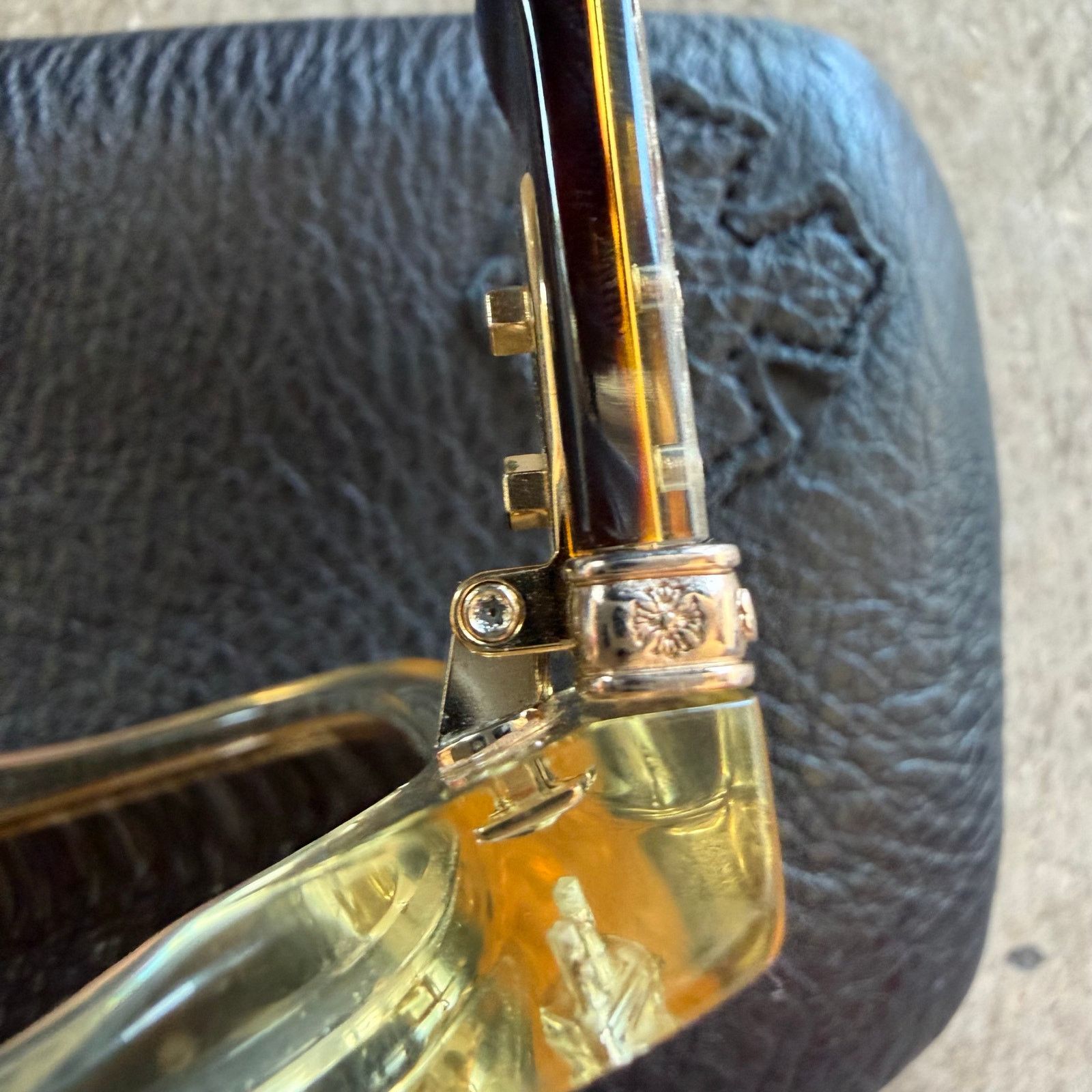 Chrome Hearts Chrome Hearts Dick Fitzener 18K Plated Tortoise Glasses Size ONE SIZE - 5 Thumbnail