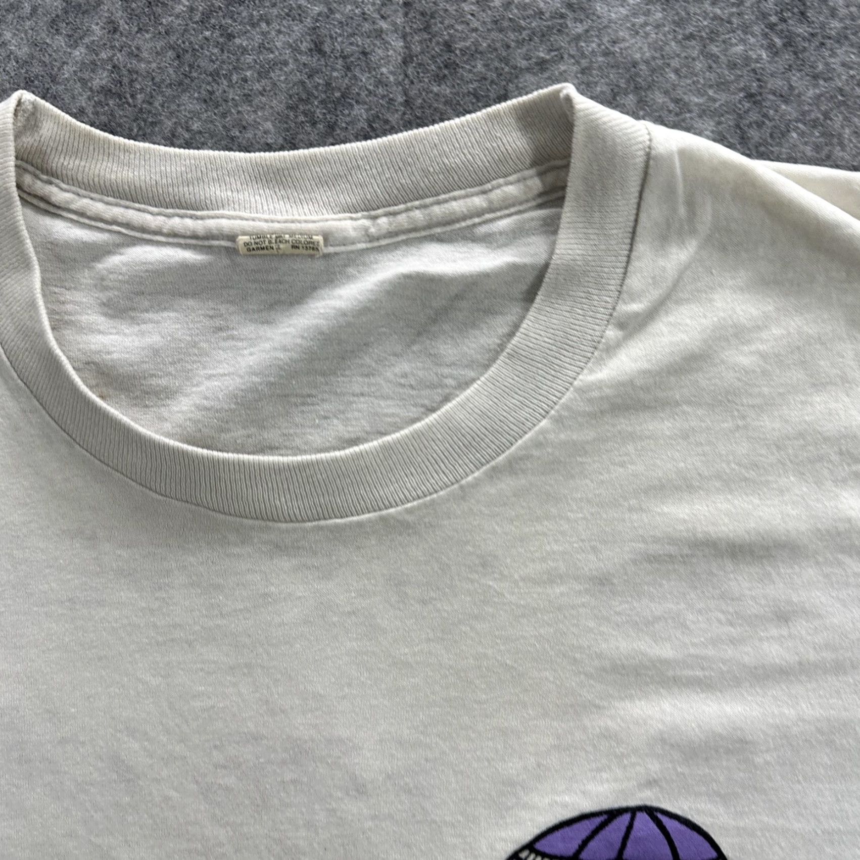 Vintage VINTAGE Run For Life Shirt Mens M White 80s Graphic Balloon USA Screen Stars T-Shirt Size US M / EU 48-50 / 2 - 5 Thumbnail