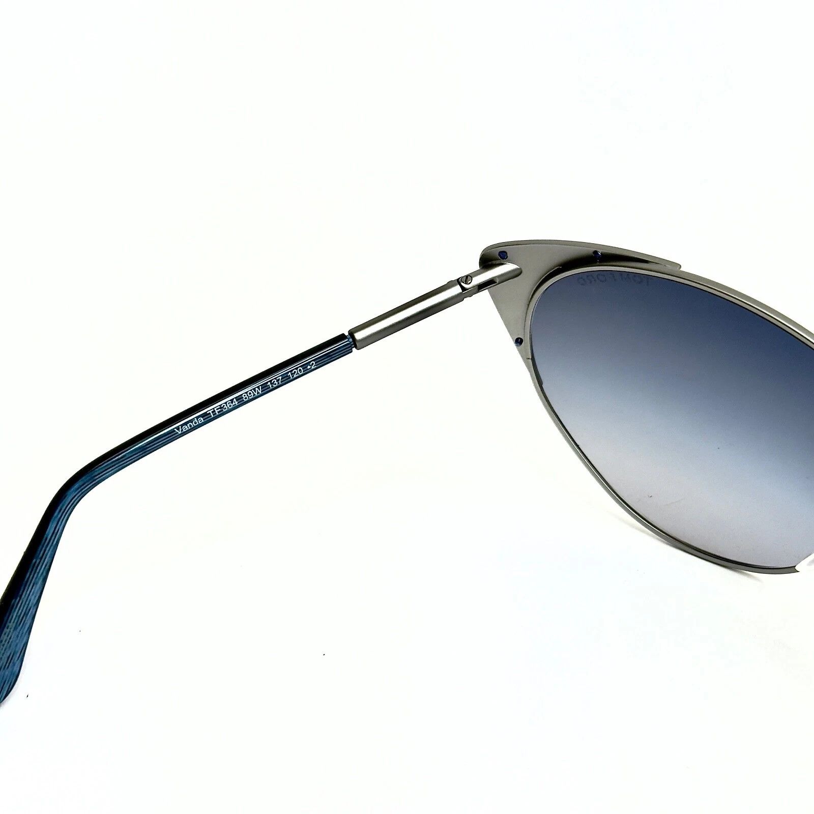 TOM FORD TF0364 364 VANDA Blue Gunmetal Screw Cat FT0364 display picture 2