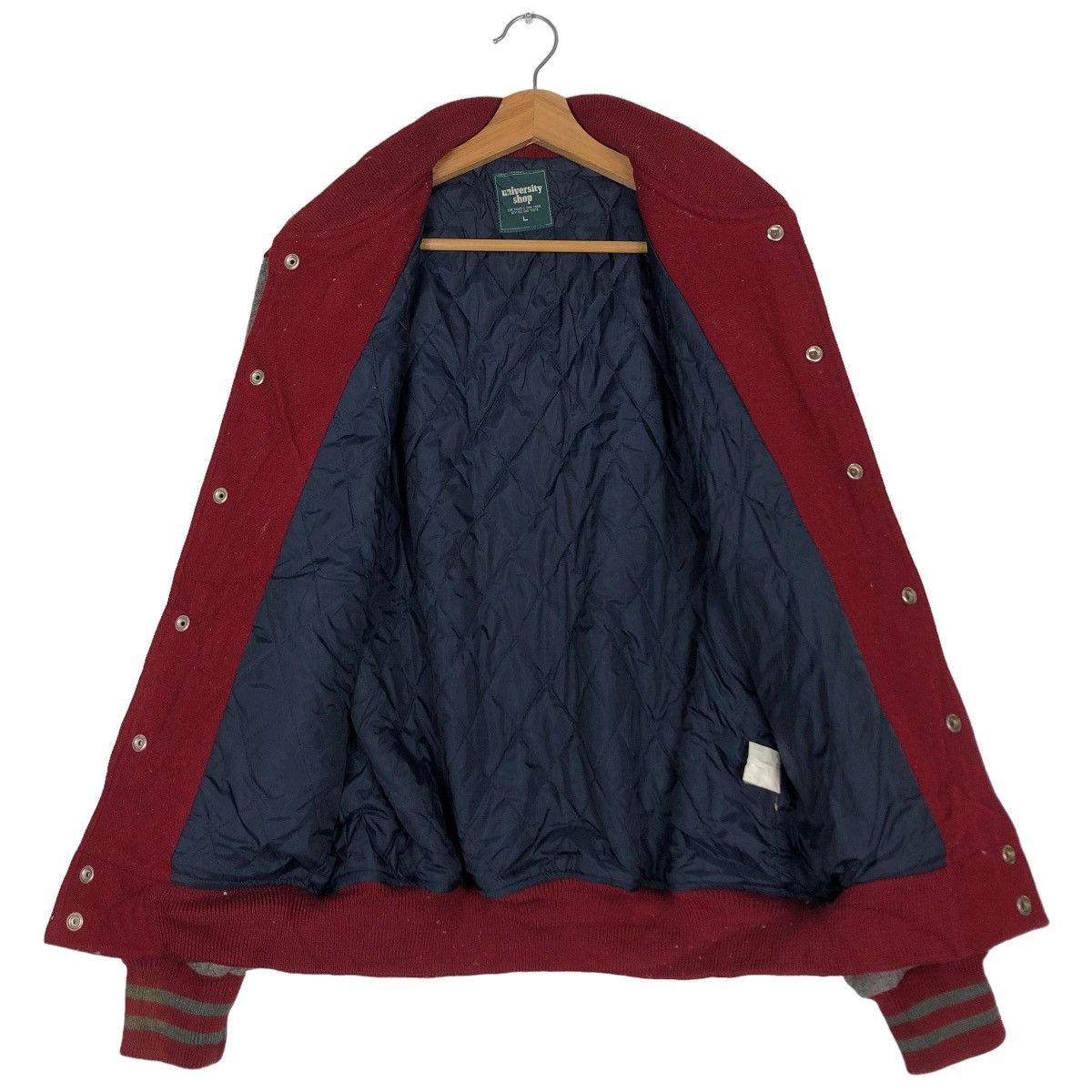 Japanese Brand 🔥Vtg Varsity Jacket Wool University Shop Issey Miyake Size US L / EU 52-54 / 3 - 11 Thumbnail