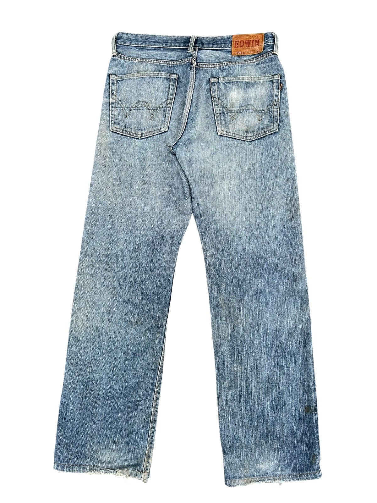 Kapital Thrashed Vintage Edwin 505ZX Selvedge Dirty Denim Jeans Size US 32 / EU 48 - 11 Thumbnail