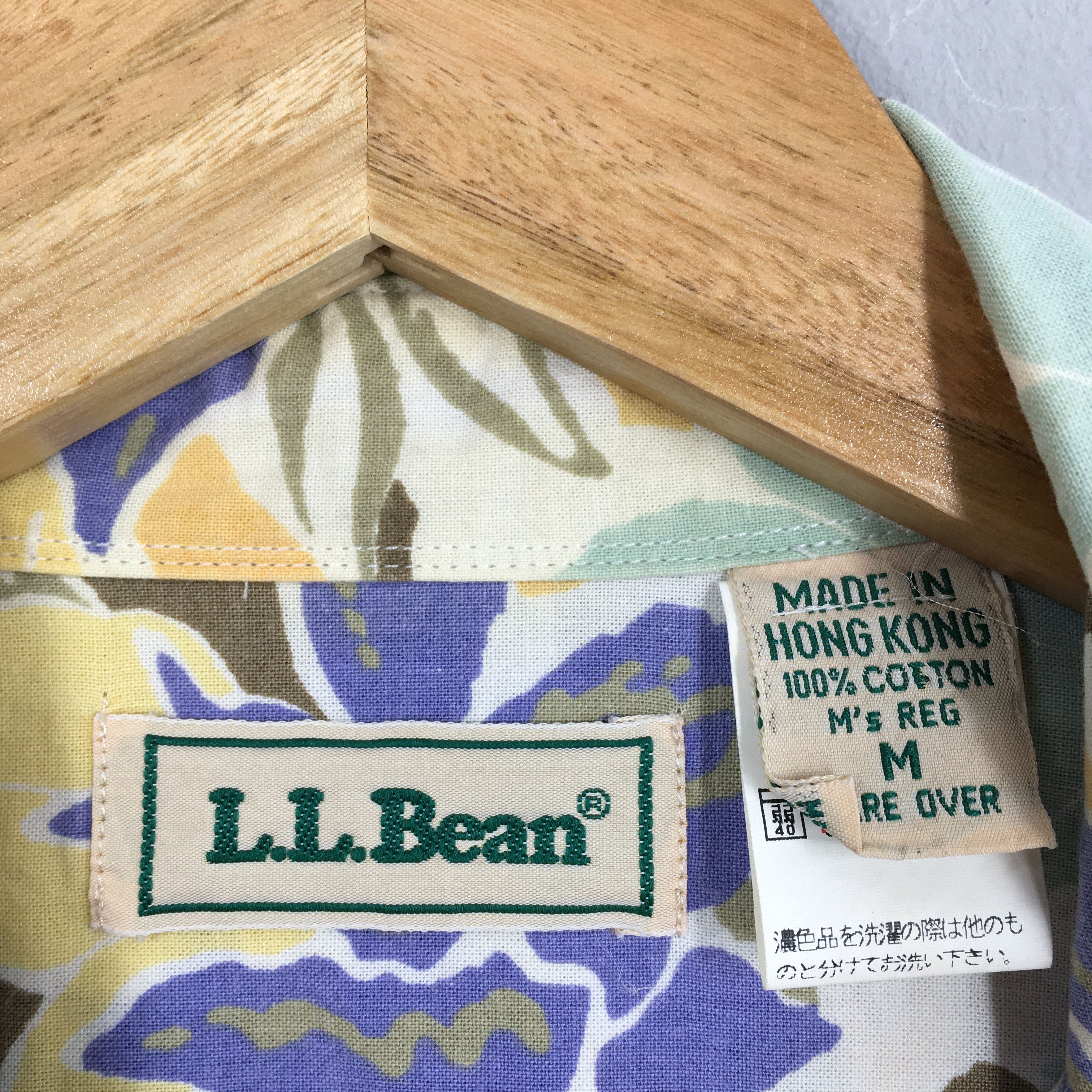 L.L. Bean Vintage 80s LL Bean Hawaii Aloha Flower Shirt Medium Size US M / EU 48-50 / 2 - 5 Thumbnail