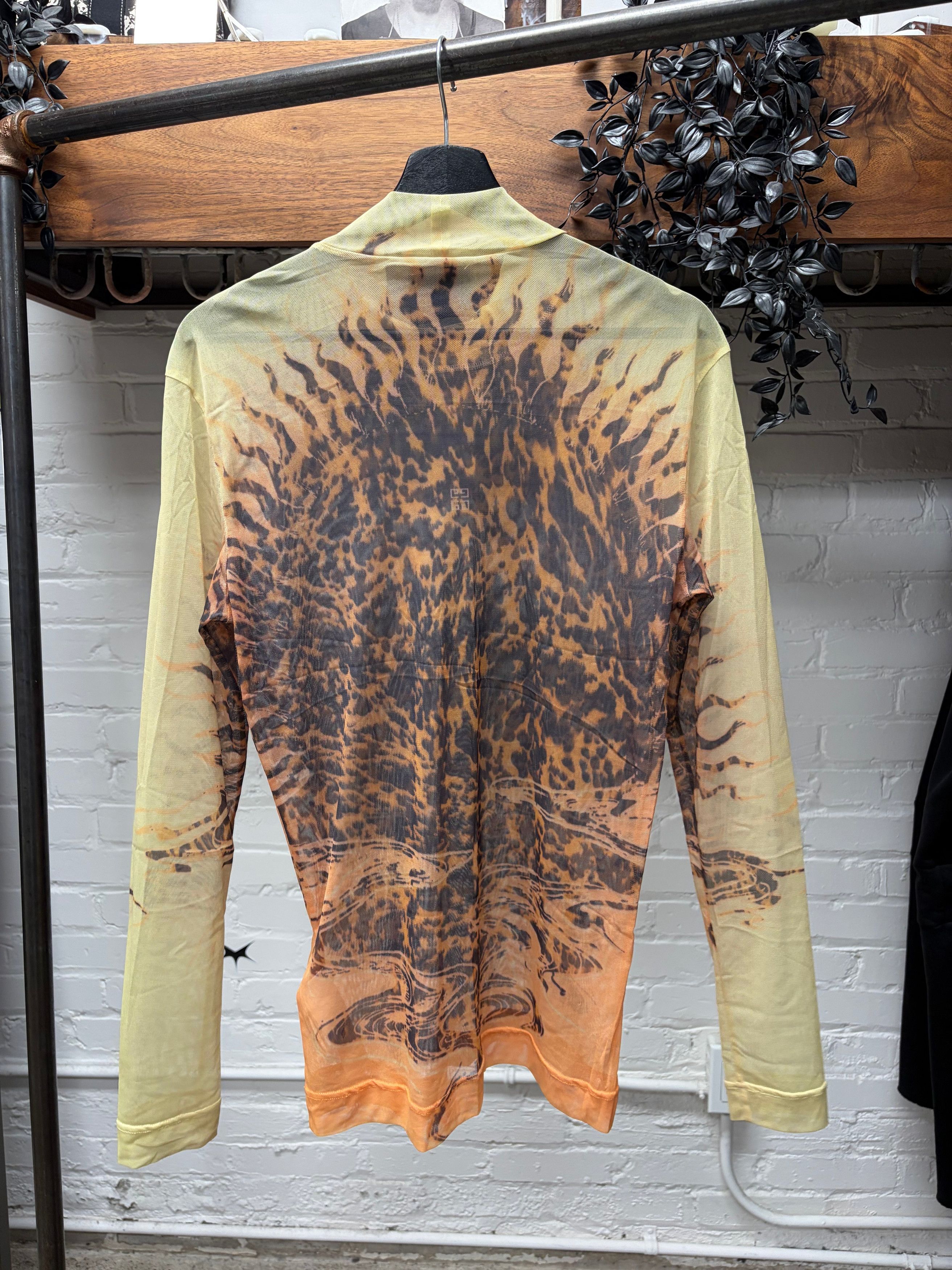 Givenchy AW2021 Givenchy by Matthew Williams ‘Marble Sun’ Mesh Long Sleeve Shirt Size US S / EU 44-46 / 1 - 4 Thumbnail