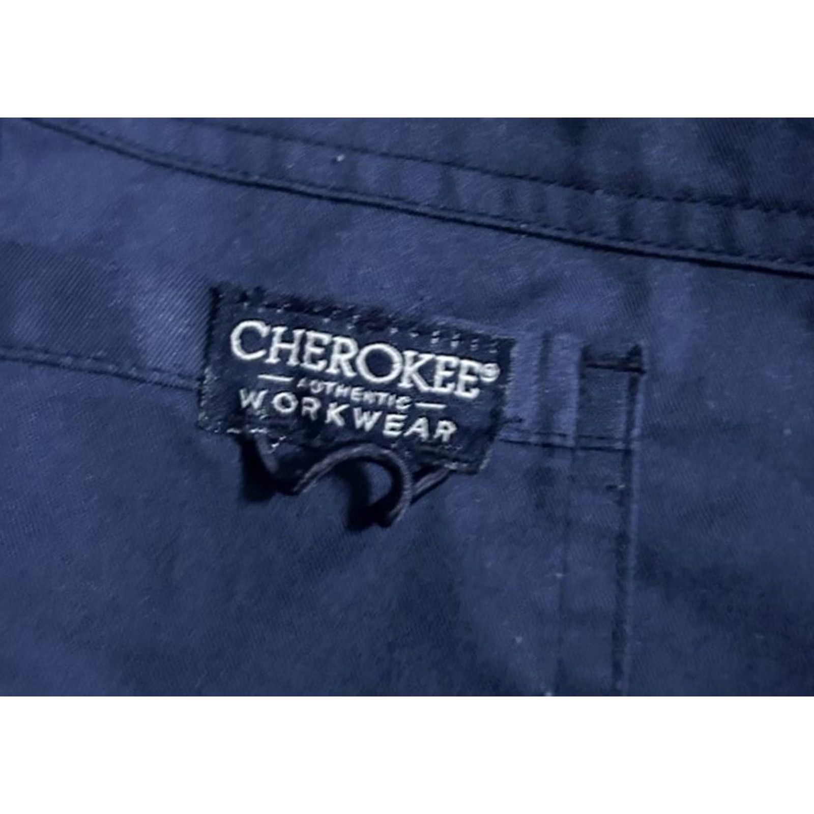 Cherokee Cherokee Scrub Pants Women Medium Navy Drawstrings Style#WW020 Blue Size 32" / US 10 / IT 46 - 7 Thumbnail