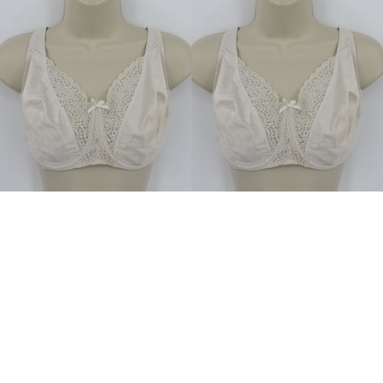 Vintage VINTAGE Playtex Secrets Lifts Underwire Bra Floral Ivory 40D Unlined T-Shirt Bra Womens Size ONE SIZE - 10 Thumbnail