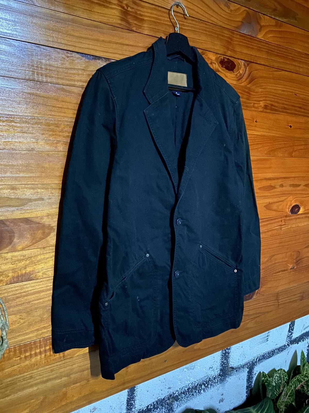 Gap Vintage GAP Black Utility Blazer Jacket Minimalist Workwear Size US M / EU 48-50 / 2 - 5 Thumbnail