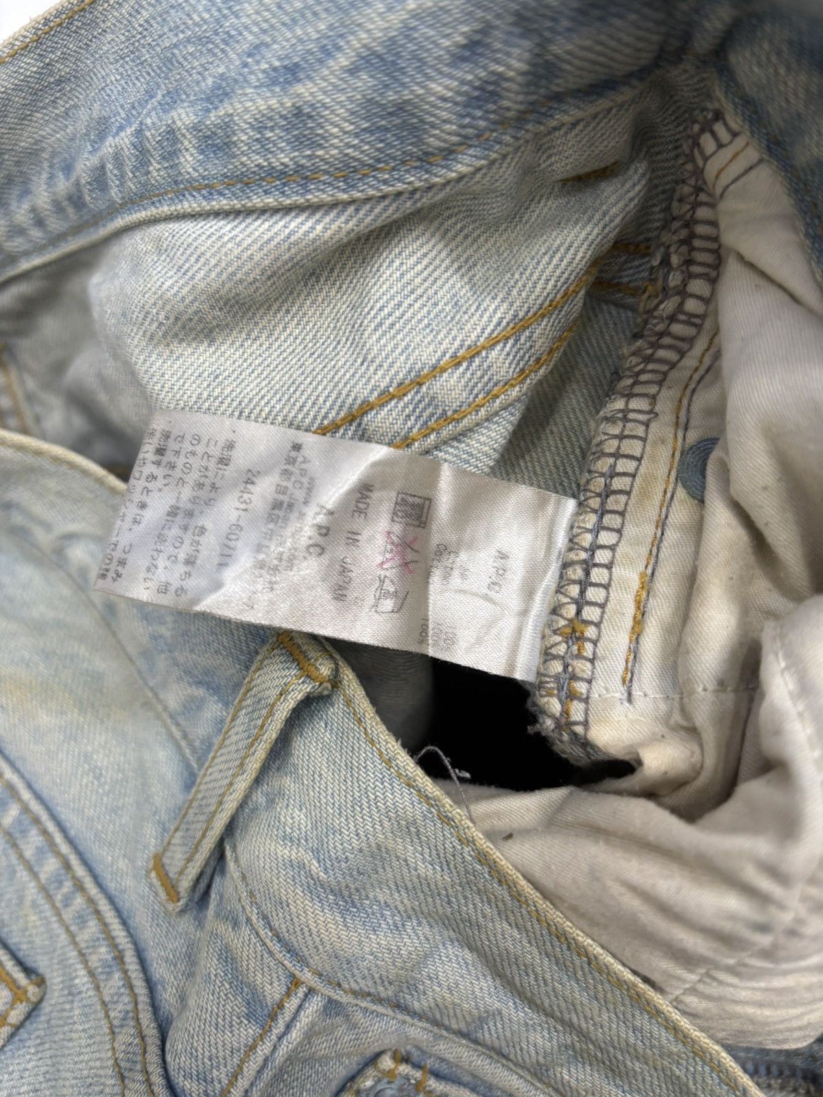 A.P.C. A.P.C Straight Leg Cut Mud Rusty Jeans Size US 30 / EU 46 - 10 Thumbnail