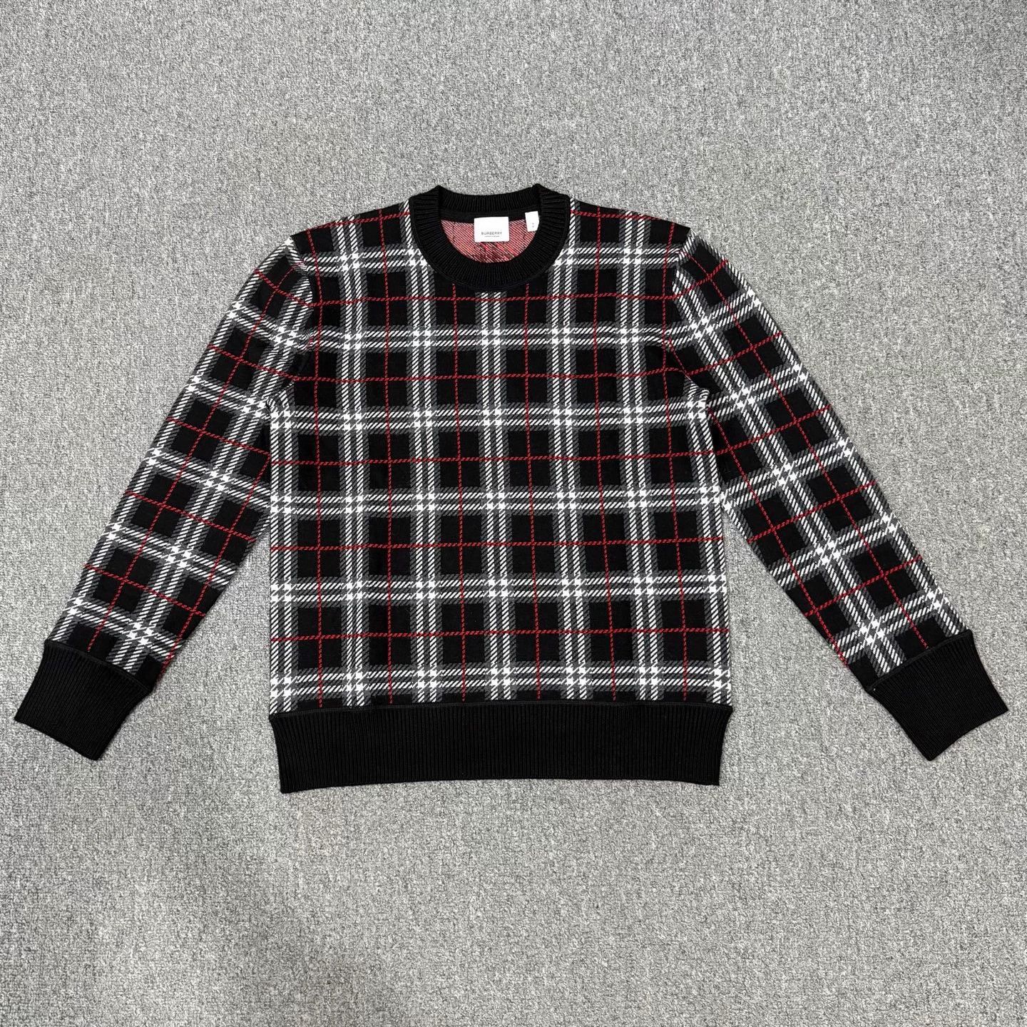 Burberry Burberry Wool Check Knit Sweater Size S Size US S / EU 44-46 / 1 - 1 Thumbnail