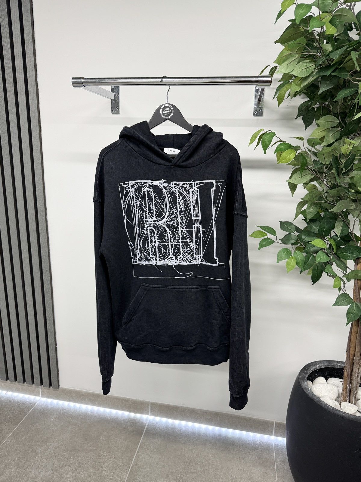 Rhude Rhude Scribble Hoodie In Black RRP £530 Size US M / EU 48-50 / 2 - 1 Thumbnail