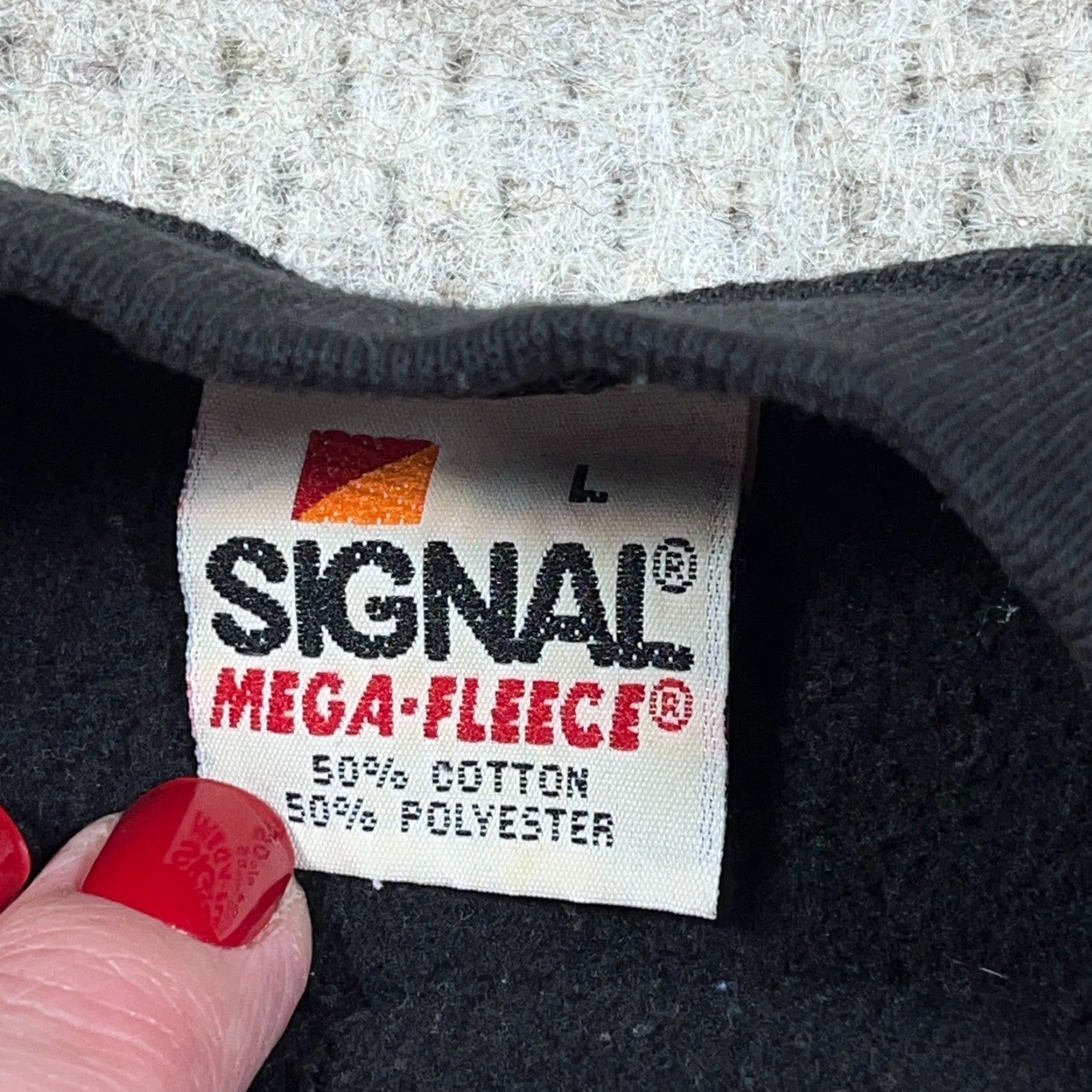 DANCER VINTAGE Signal Sweatshirt Men L Black Crewneck 90s Promo USA - Nasty Boys, Logo, Heavyweight, All Seasons, Knit Cotton Size US L / EU 52-54 / 3 - 3 Thumbnail