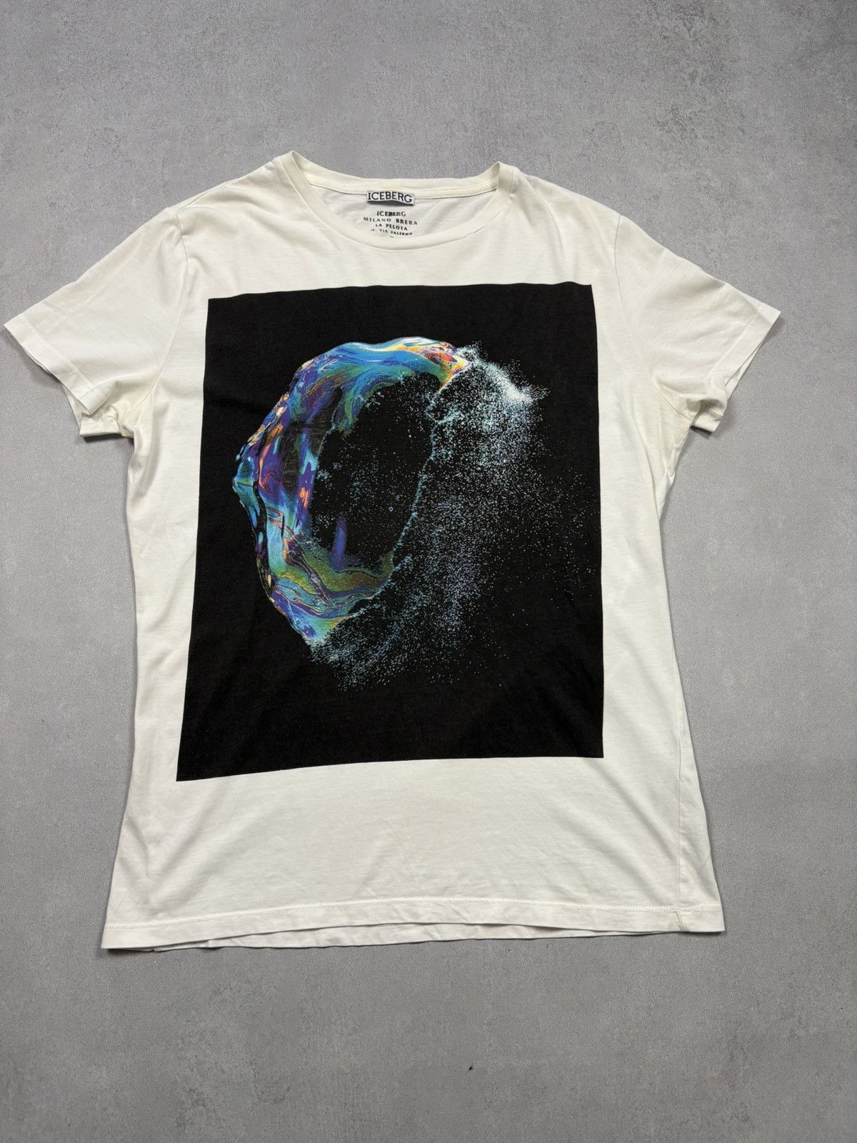 Iceberg Iceberg Logo Graphic T-Shirt White Made in Bulgaria Size M Size US M / EU 48-50 / 2 - 1 Thumbnail