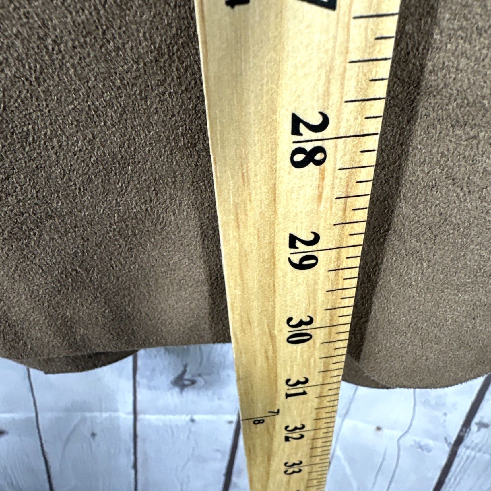 Vintage VINTAGE Brookstreet Suede Blazer Jacket Notch Lapel 80s Brown 42 Mens Blazer Suede Three-Button Front Two-Button Front Vintage 80s Suit Jacket Size 42R - 6 Thumbnail